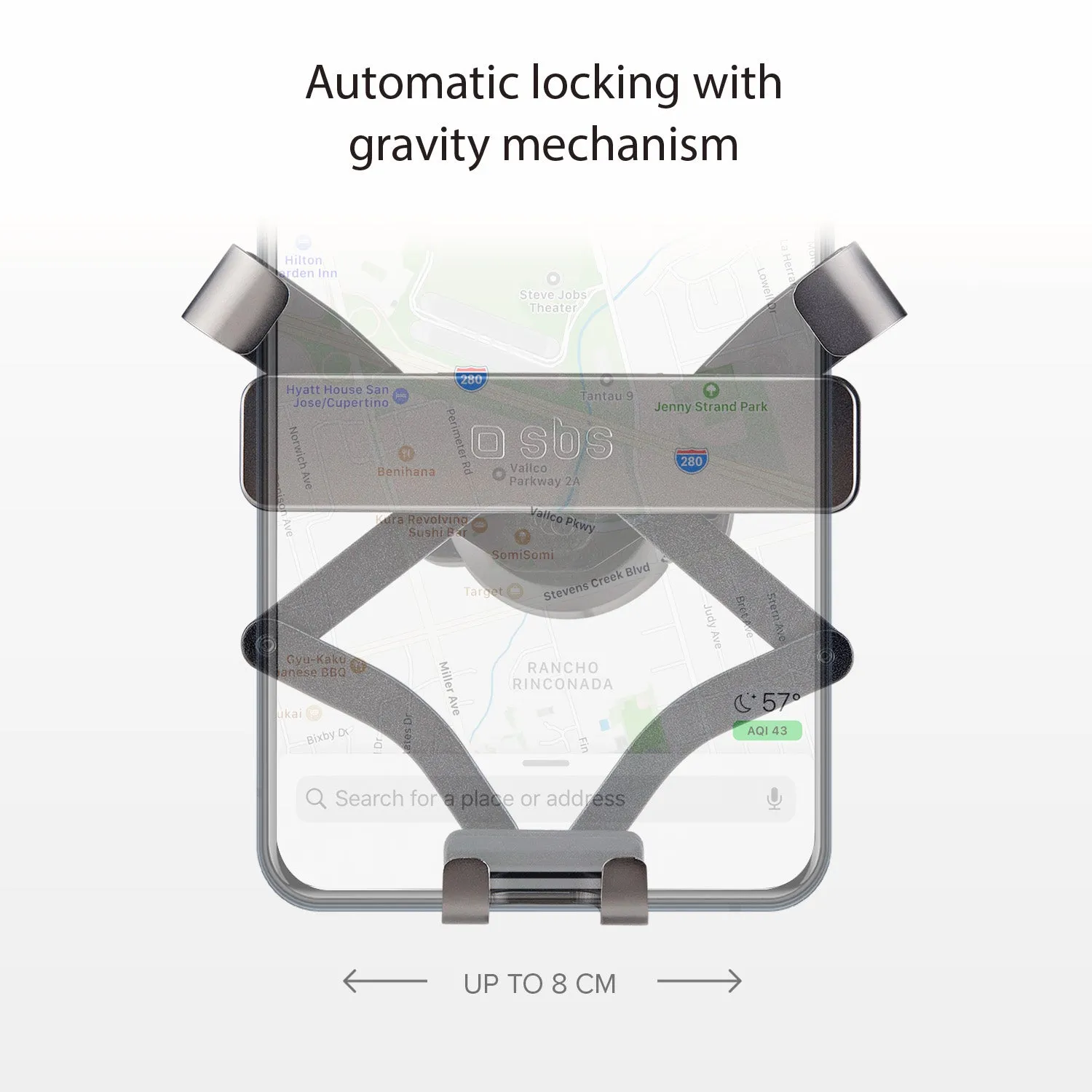 SBS Gravity Pro Handyhalterung Auto Metall Gravitation
