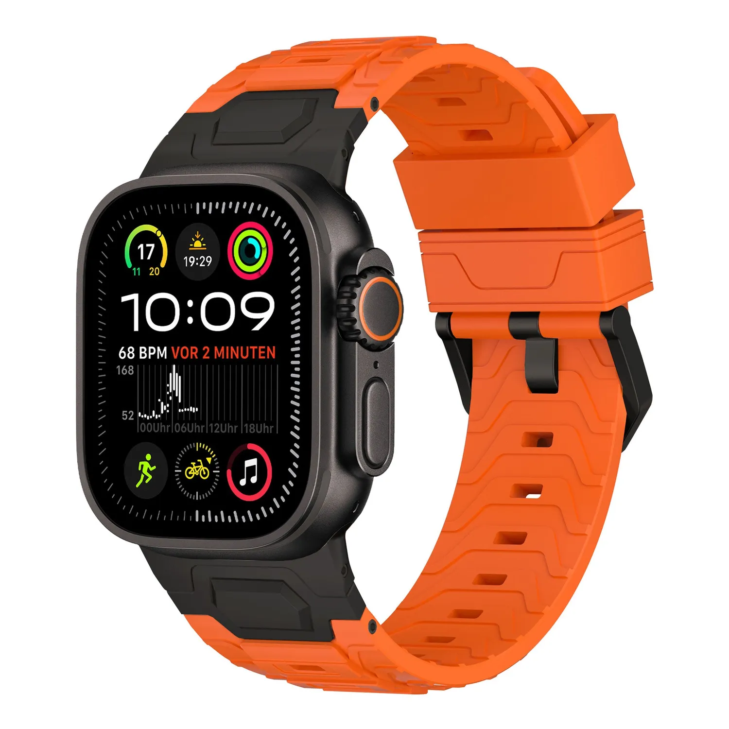 arktisband Orbiter Apple Watch Ultra Armband Schwarz Titan
