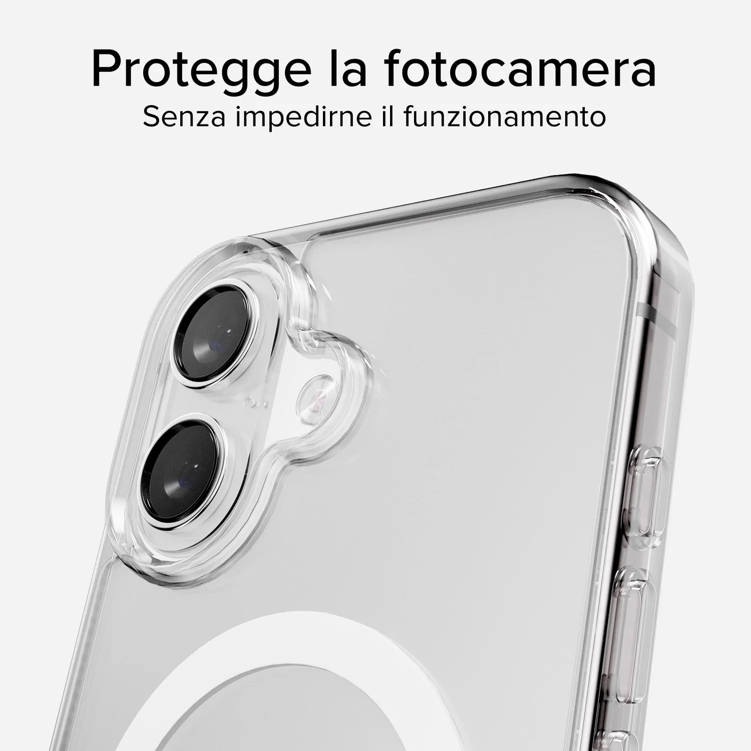 SBS iPhone 17 Handyhülle transparent MagSafe Hardcover