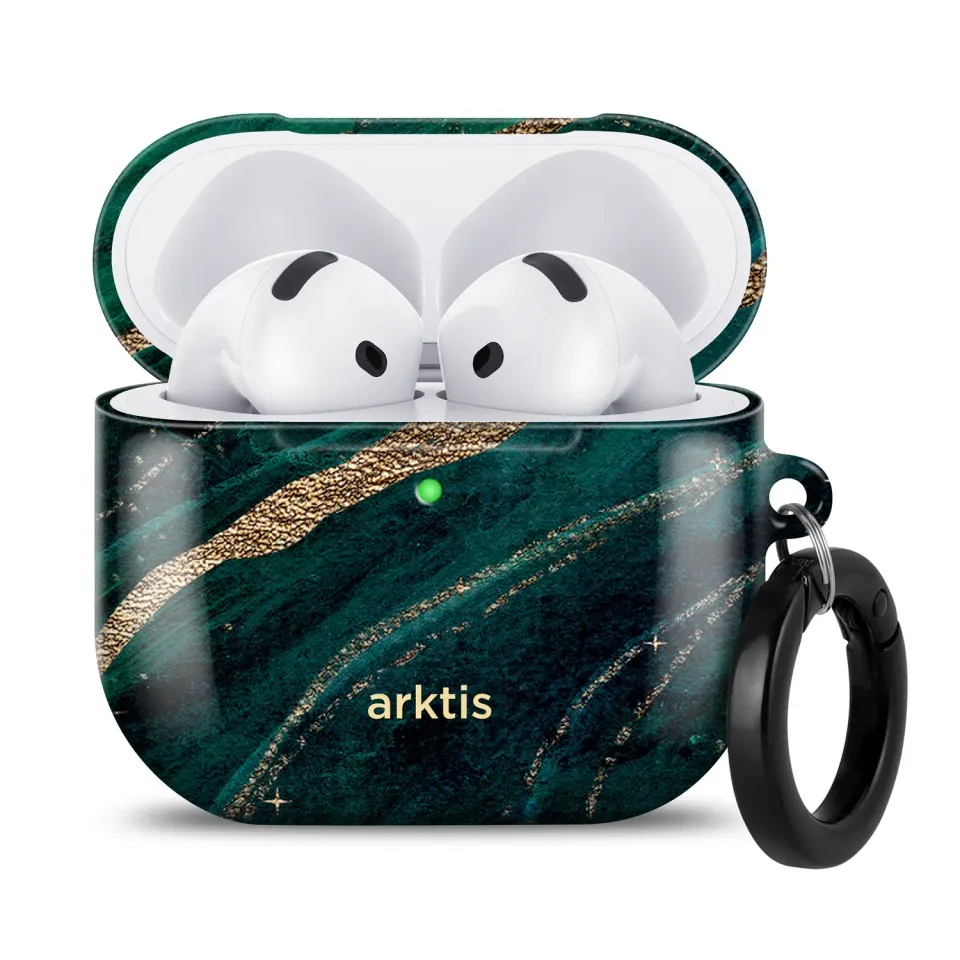 arktis AirPods 5 Hülle Green Marble Marmor