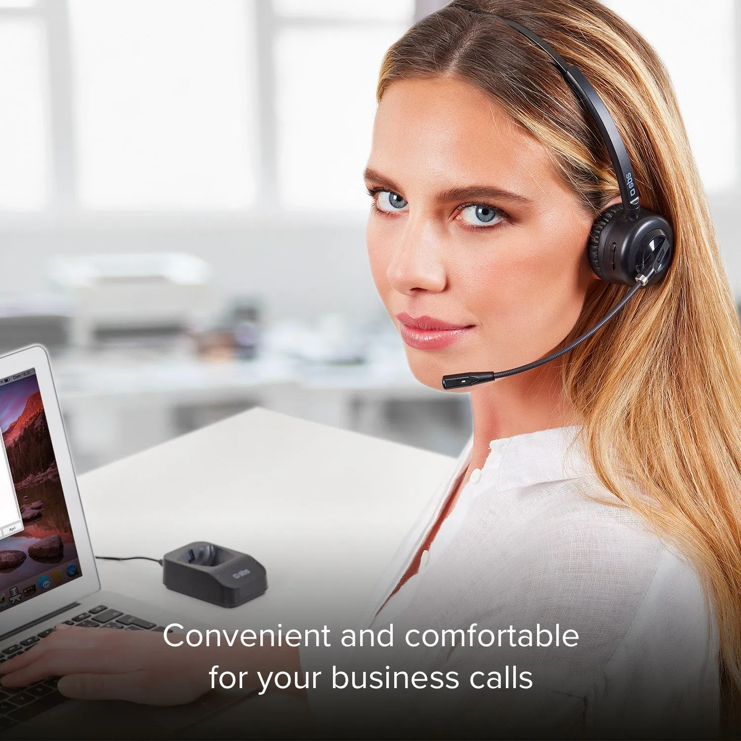SBS Workline Mono Headset Wireless Multipoint