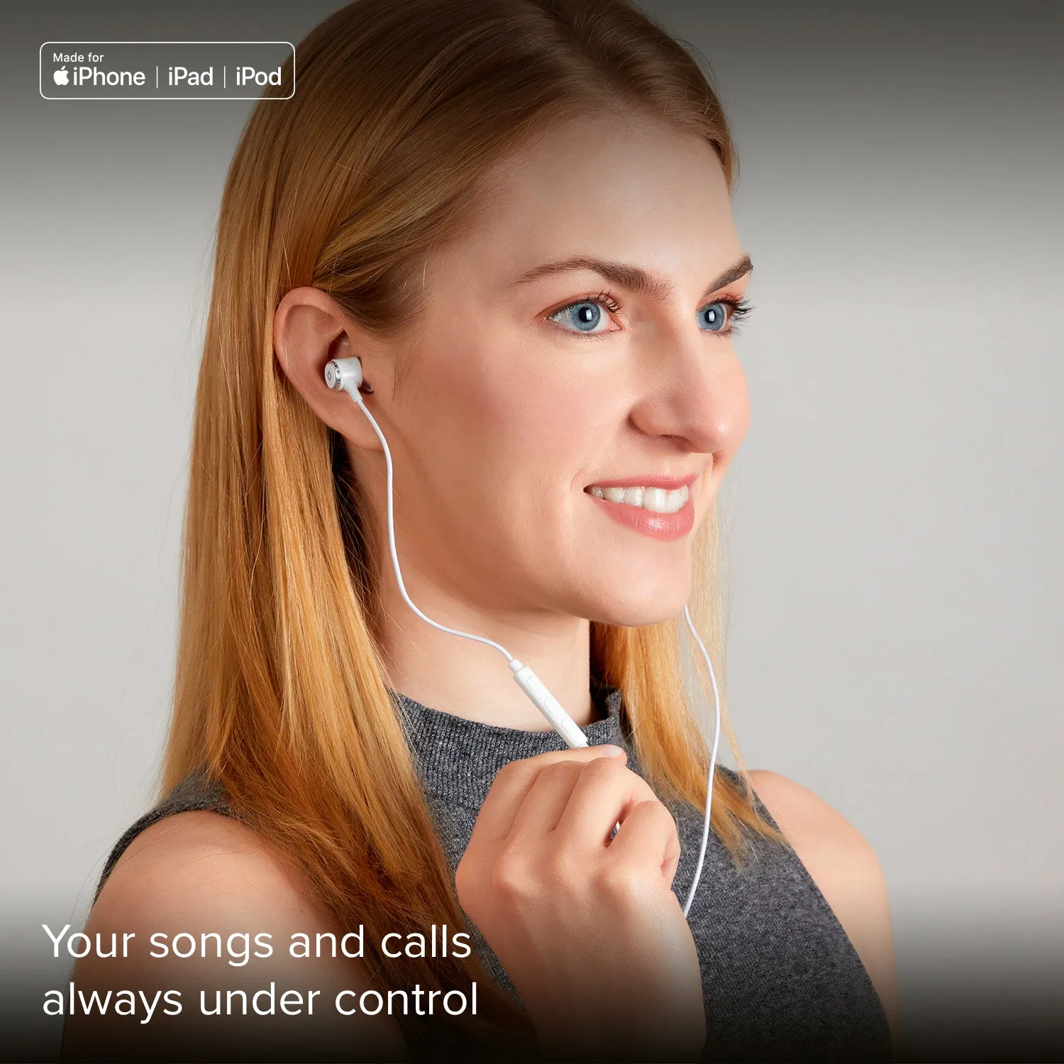 SBS Lightning Kopfhörer Weiß In-Ear mit Mikrofon