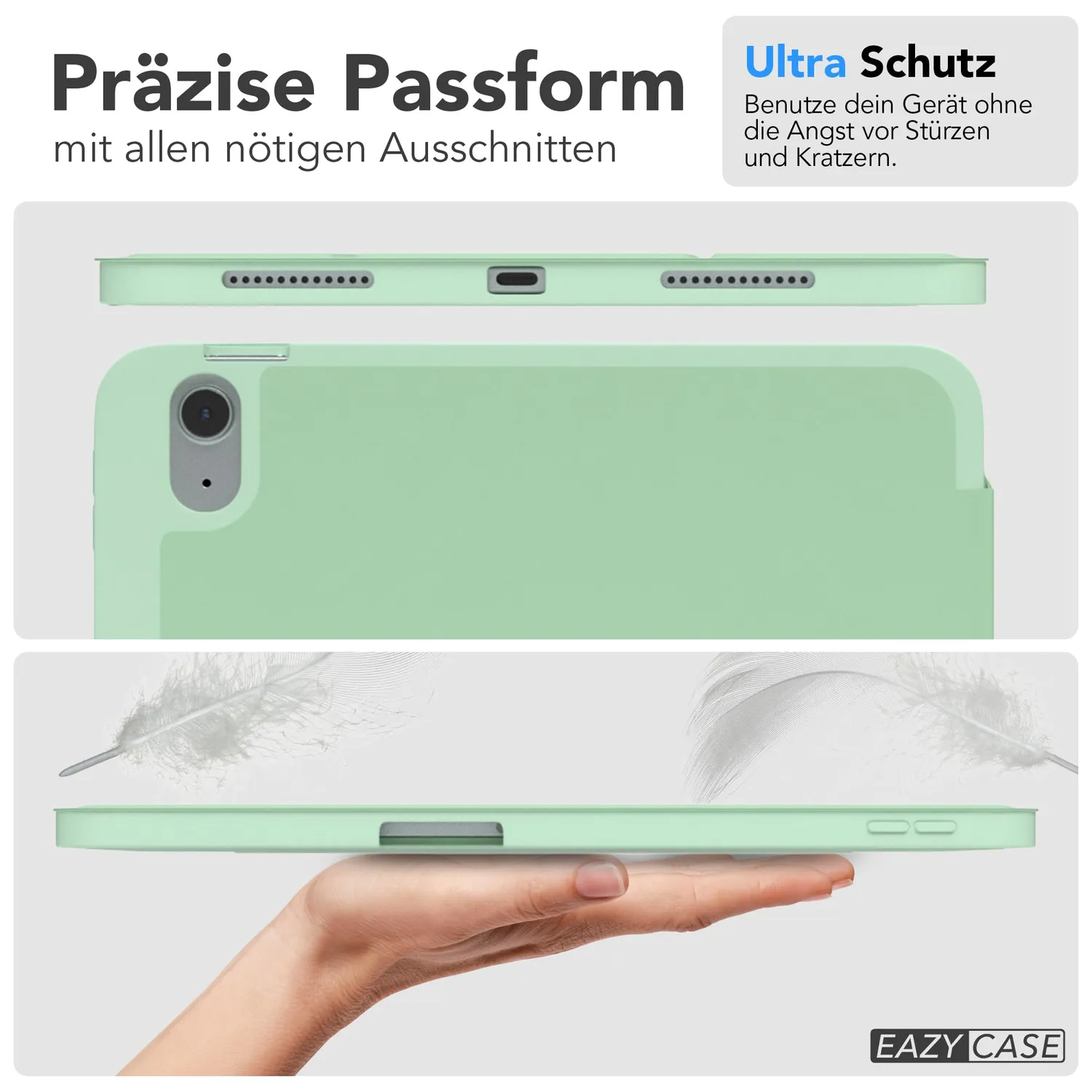 EAZY CASE iPad Air 4 Air 5 Smartcase Hell Grün Stifthalter