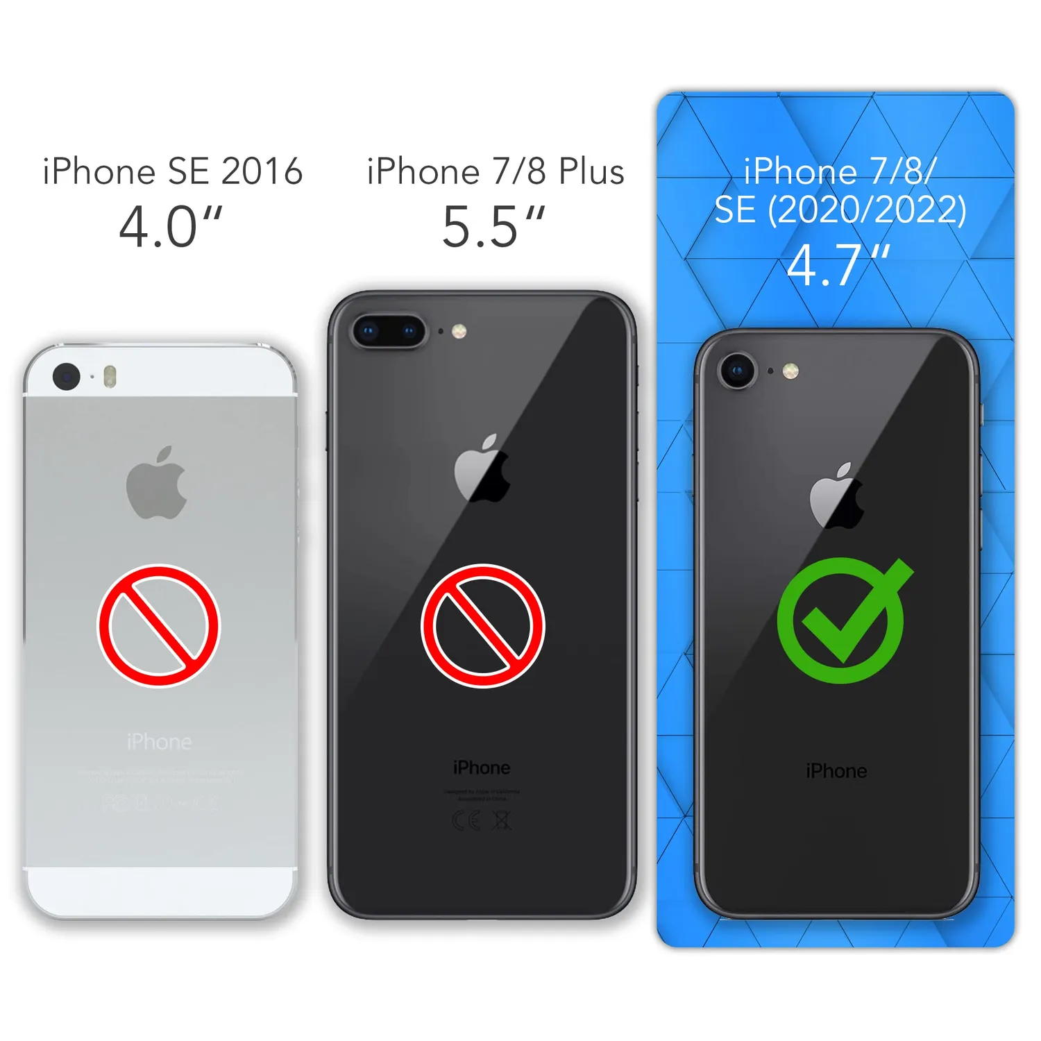 EAZY CASE iPhone SE 2022/2020/8/7 Kunstlederhülle Braun