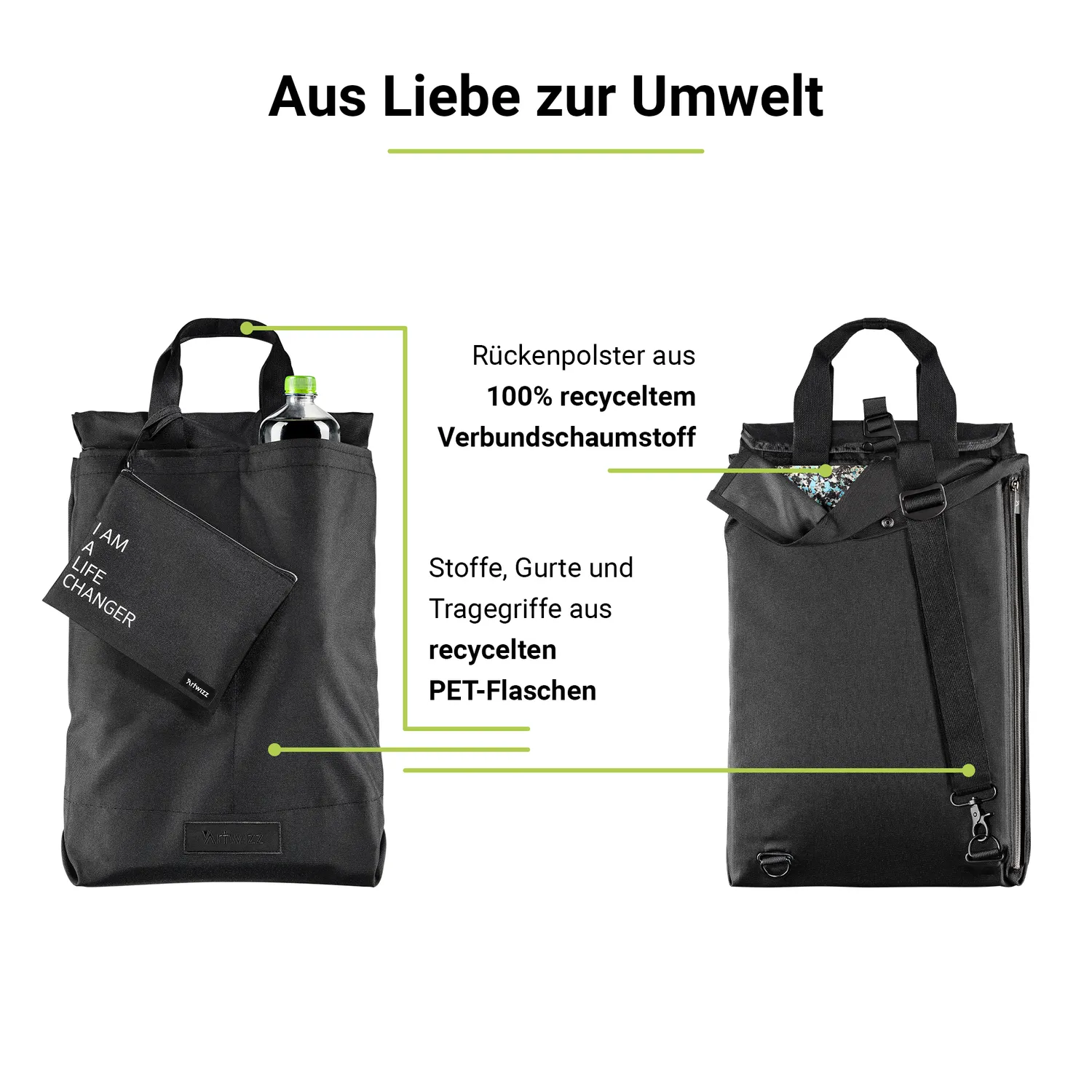Artwizz Eco BackPack Notebook-Rucksack 16 Zoll 22L recycelt