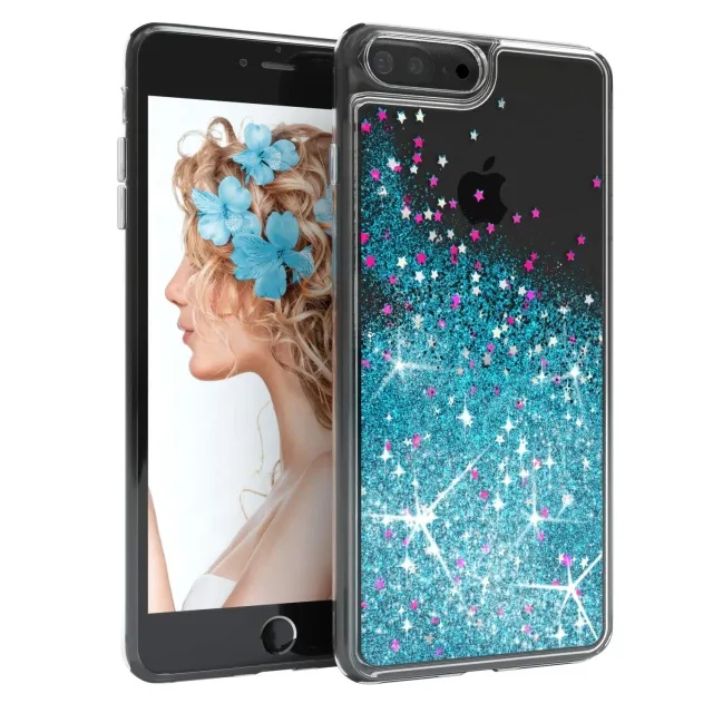 EAZY CASE iPhone 7 Plus / 8 Plus Hülle Liquid Blau