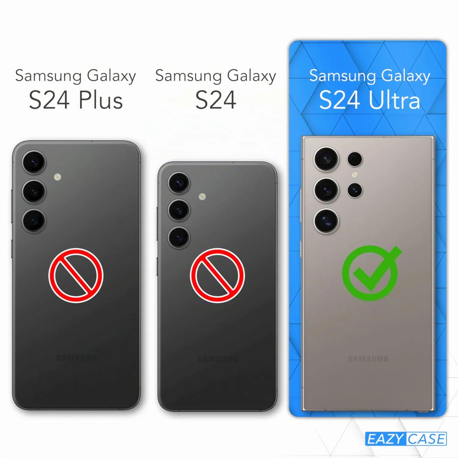 EAZY CASE Premium Silikon Galaxy S24 Ultra Handyhülle Beere matt