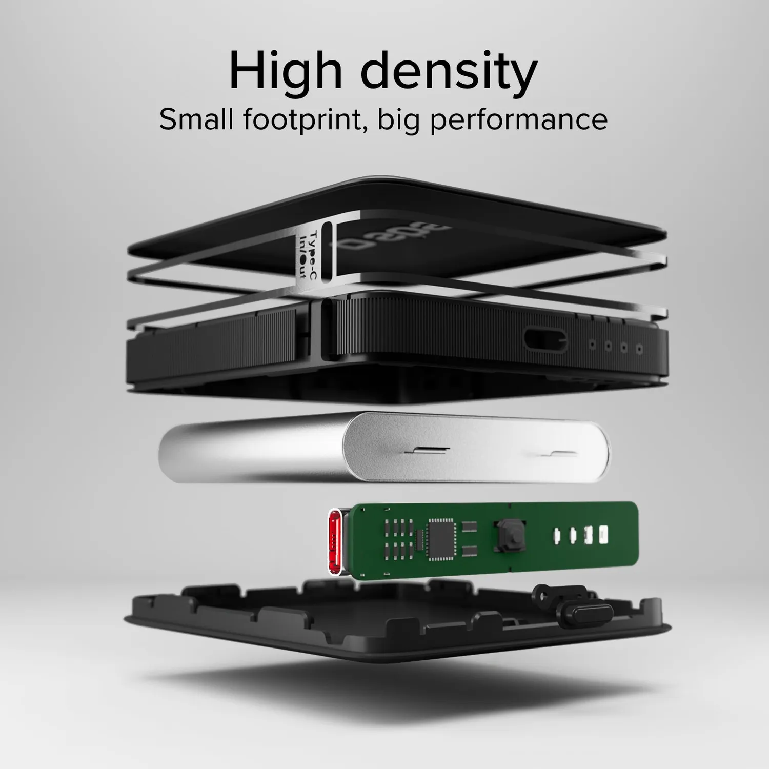 SBS 5000 mAh High Density Powerbank USB-C 10W kompakt