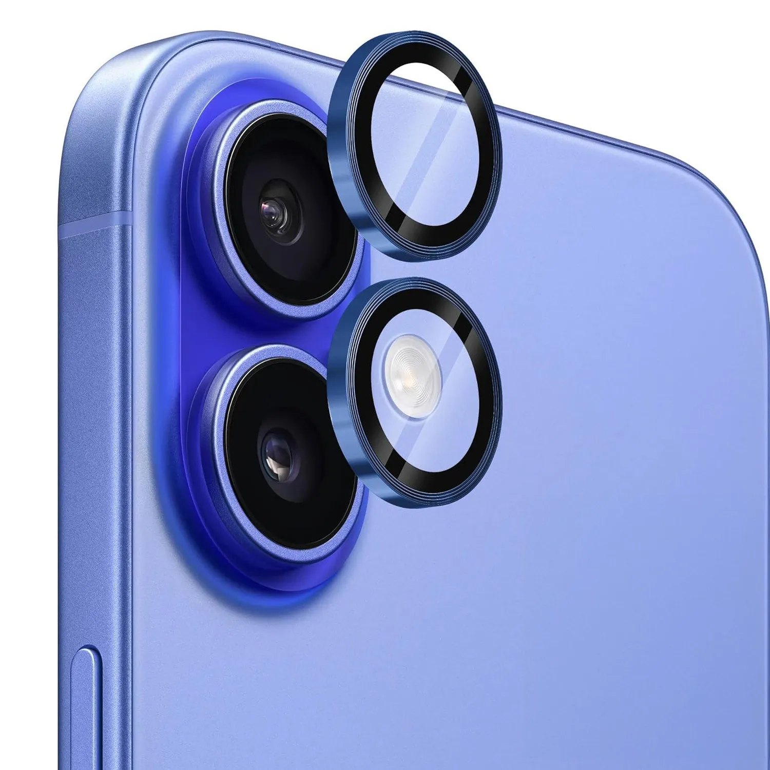 arktis iPhone 16 Plus Lens Protector Kameraschutz Weiß