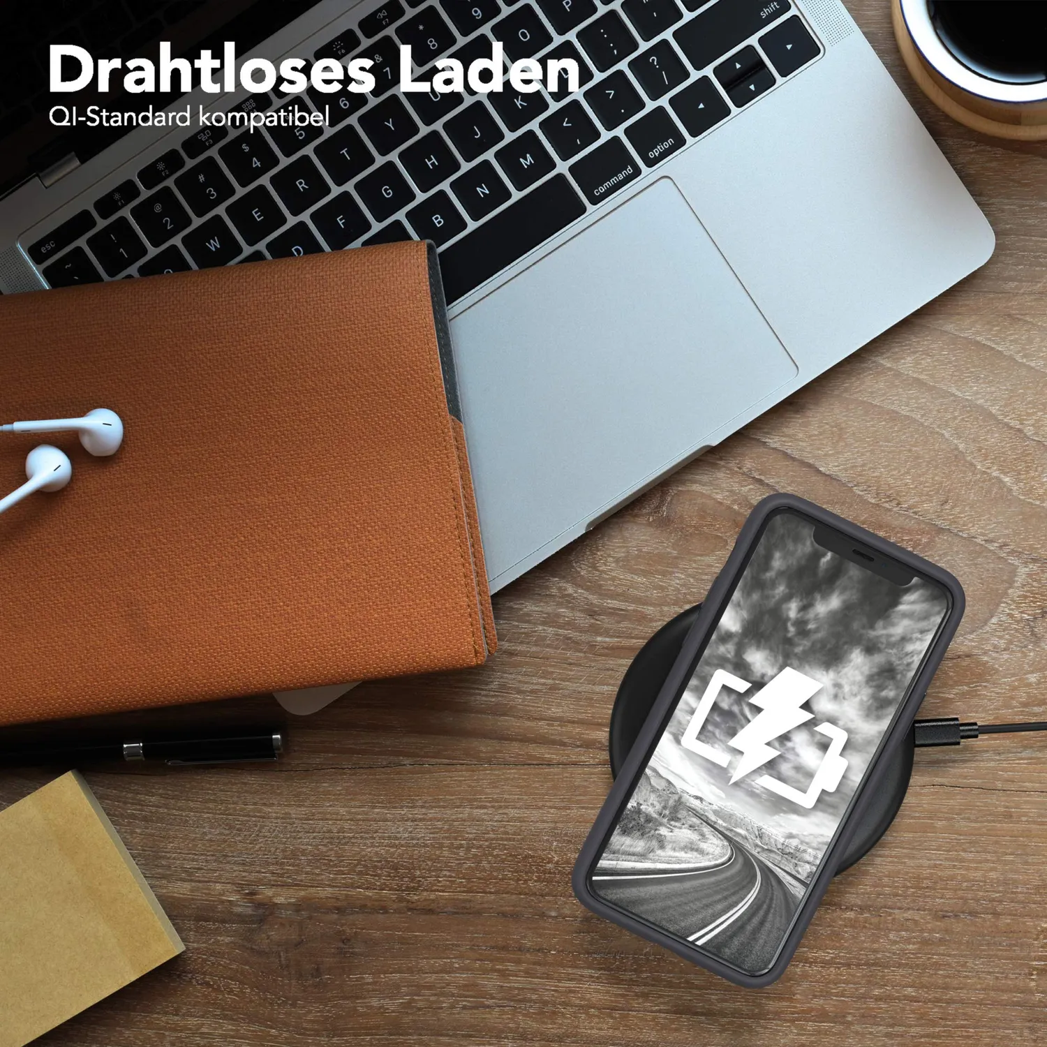 EAZY CASE Nano iPhone 11 Pro Silikonhülle Anthrazit