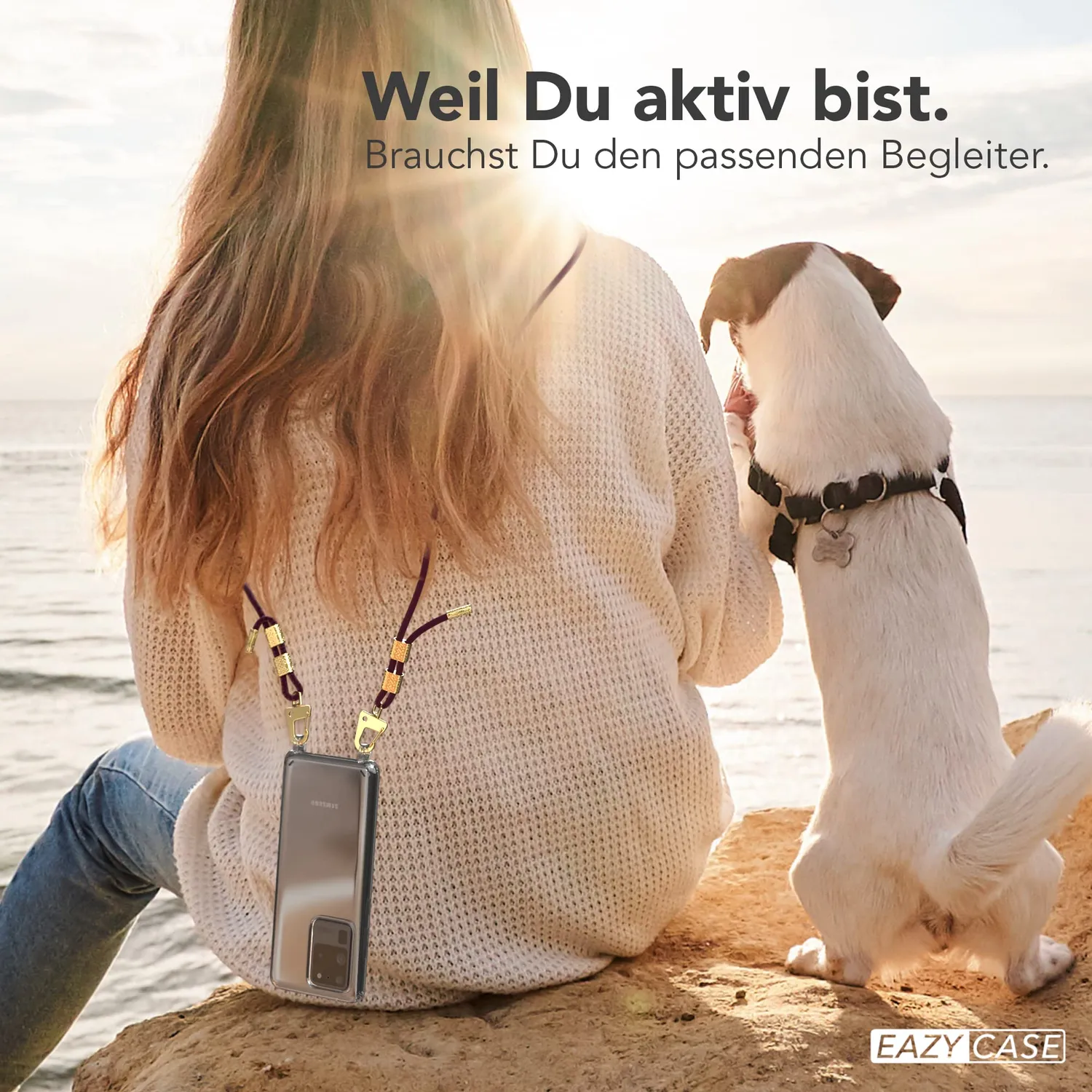 EAZY CASE Galaxy S20 Ultra Handykette Beere Gold stoßfest
