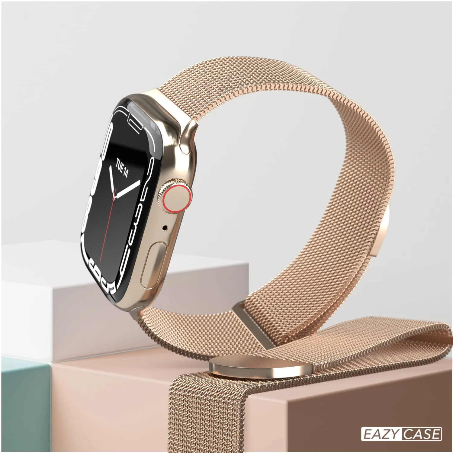 EAZY CASE Apple Watch Mesh Armband Metall verstellbar