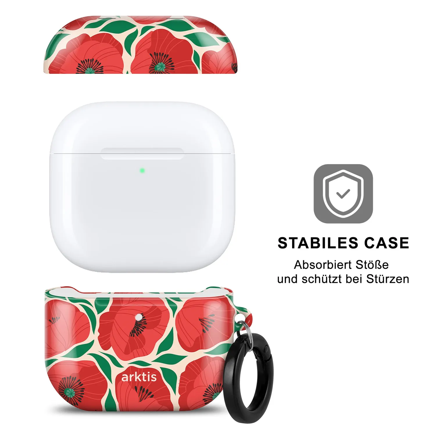 arktis AirPods 4 Hülle Summer Garden Qi-fähig