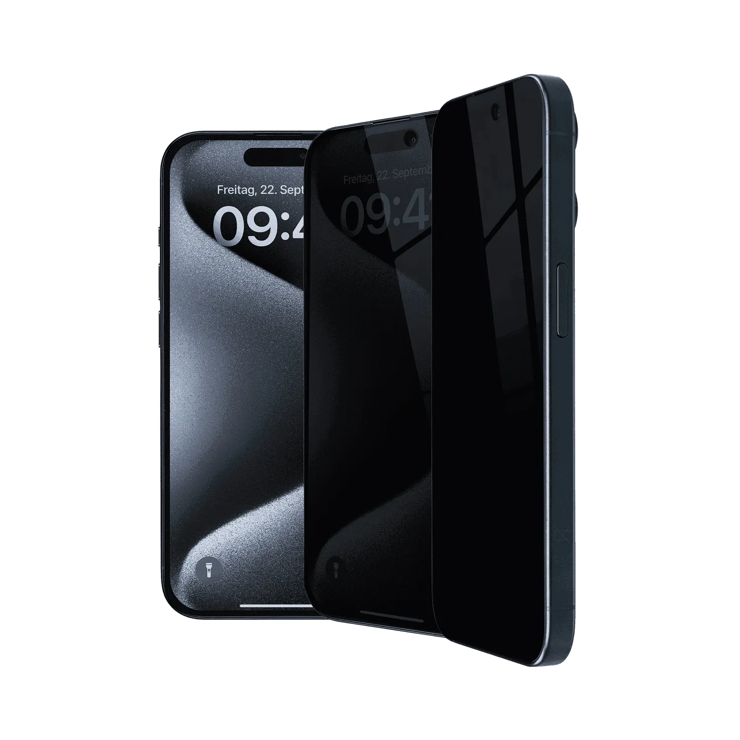 Artwizz PrivacyGlass iPhone 15 Pro Panzerglas Blickschutz