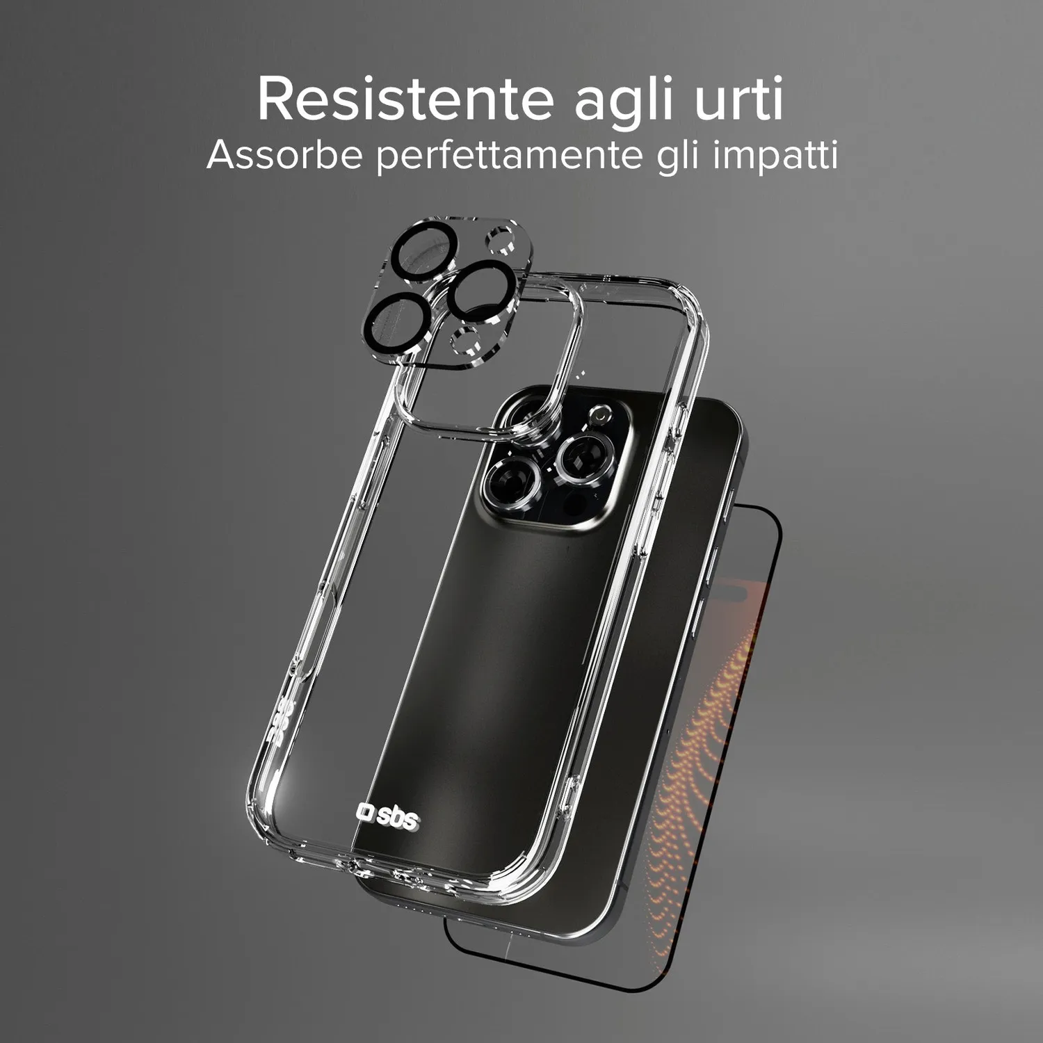 SBS D3O iPhone 16 Pro Max Schutzset 3-teilig