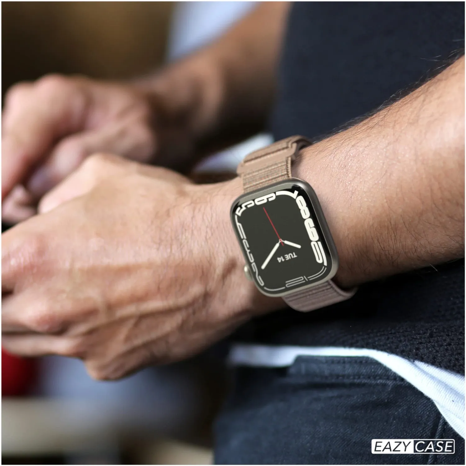 EAZY CASE Sport Loop Armband 40mm/41mm Gold Nylon