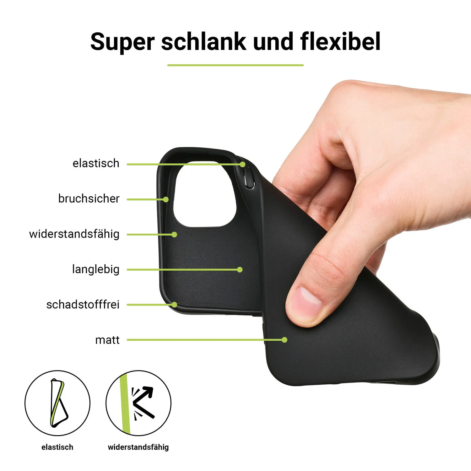 Artwizz Basic Black Case Samsung Galaxy Handyhülle schwarz TPU