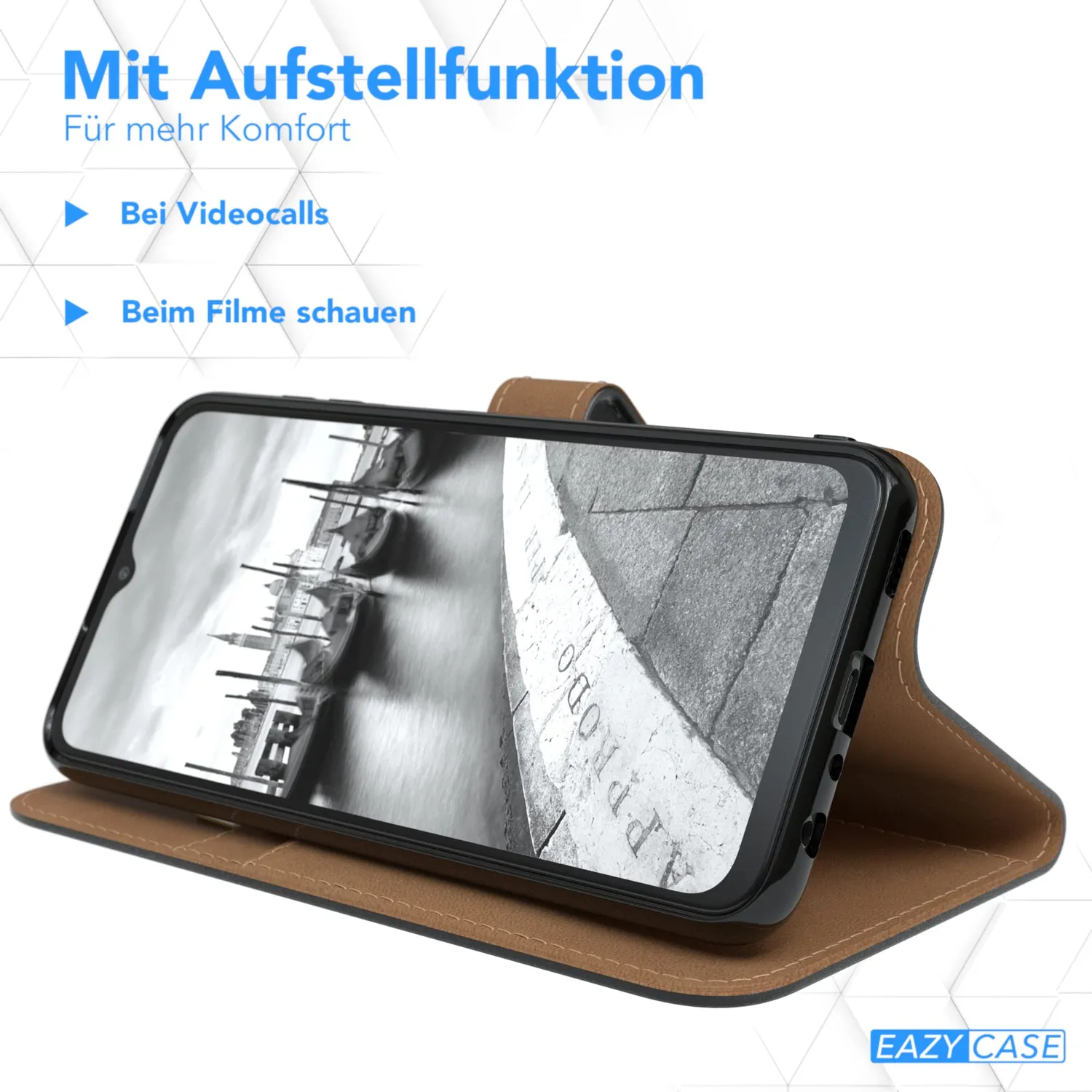 EAZY CASE Book Samsung Galaxy A23 Handytasche Schwarz Klappcover