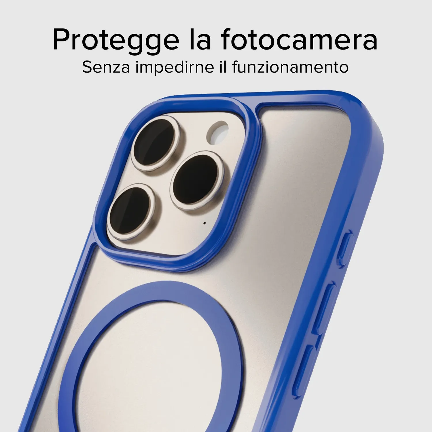 SBS iPhone 15 Pro Hülle transparent MagSafe farbig