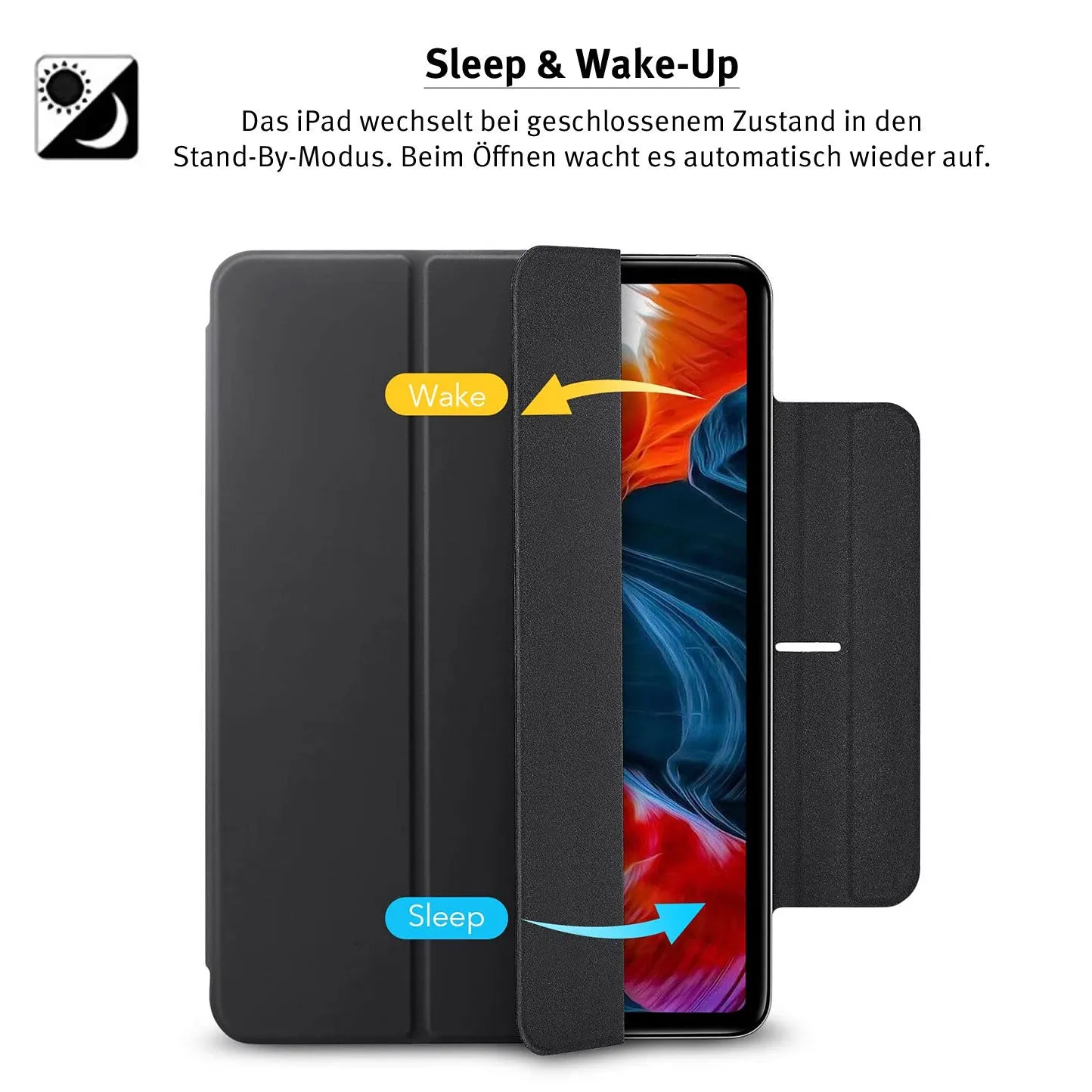 arktis Smart Case 2.0 iPad Pro 12,9 Hülle Schwarz
