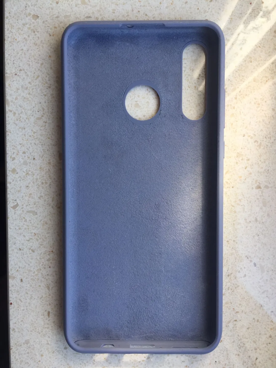 YATWIN P30 Lite Silikonhülle Huawei Grau Mikrofaser