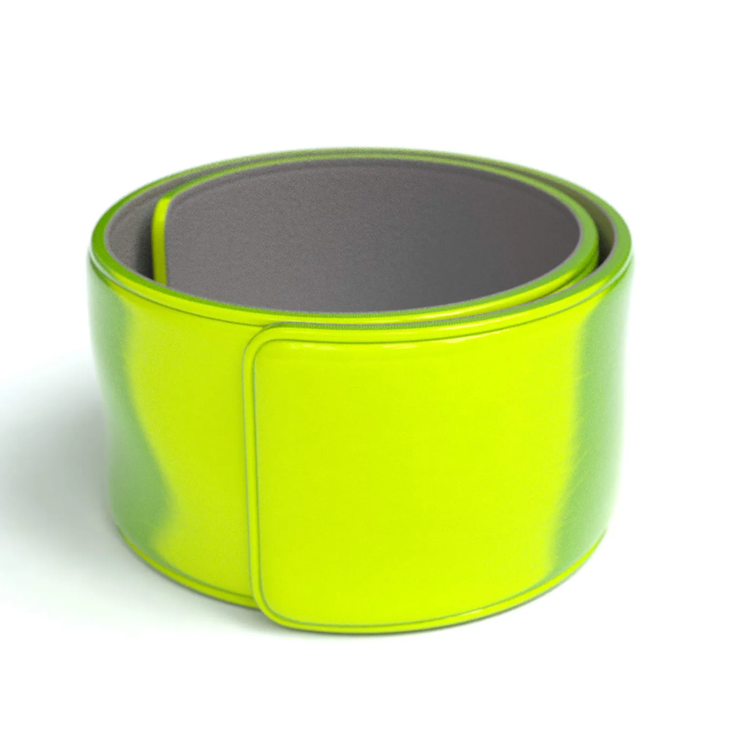 EAZY CASE Reflektorband Schnapparmband Neon Gelb 6er Set