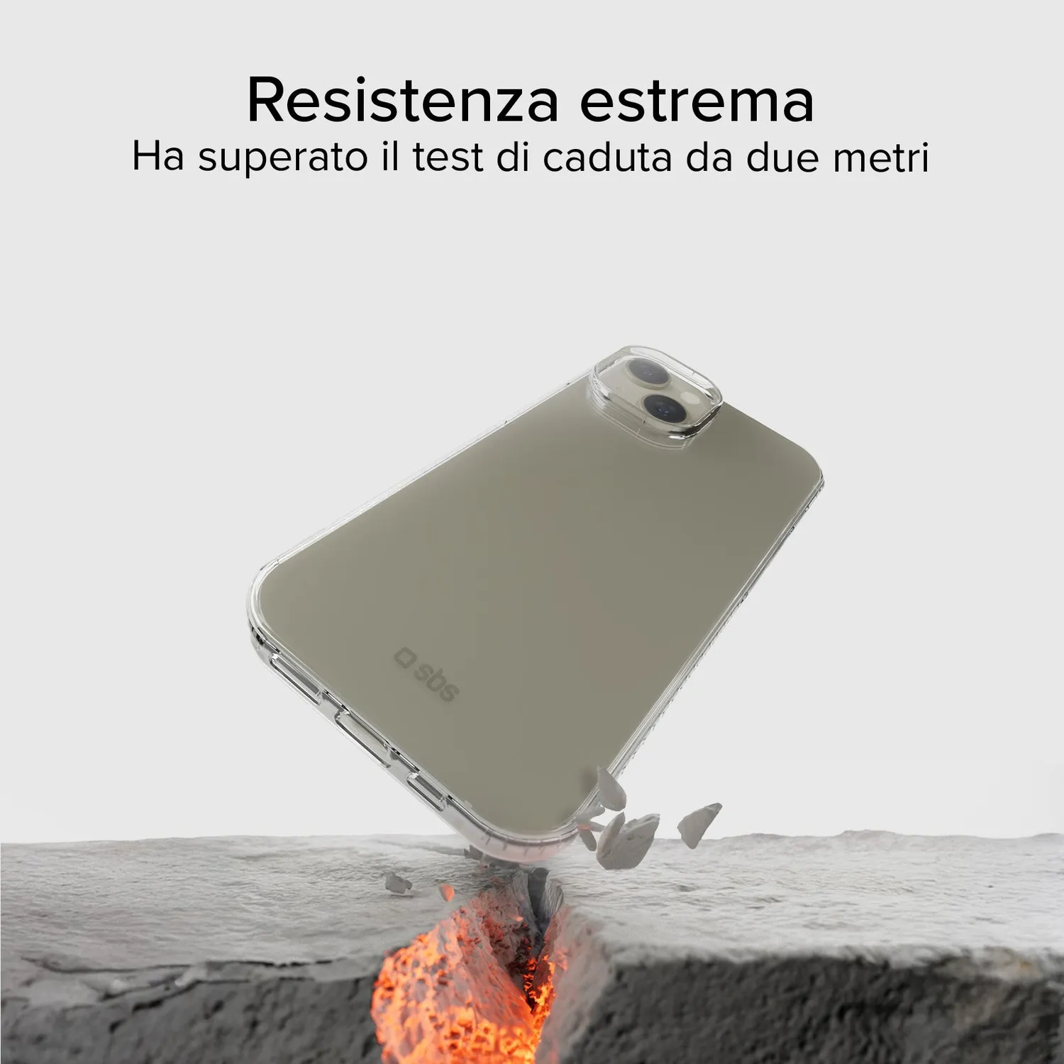 SBS Extreme X2 iPhone 14/13 Hülle transparent robust