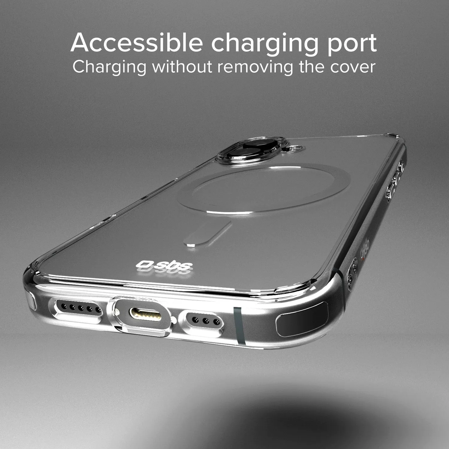SBS D3O iPhone 16 Handyhülle transparent MagSafe stoßfest