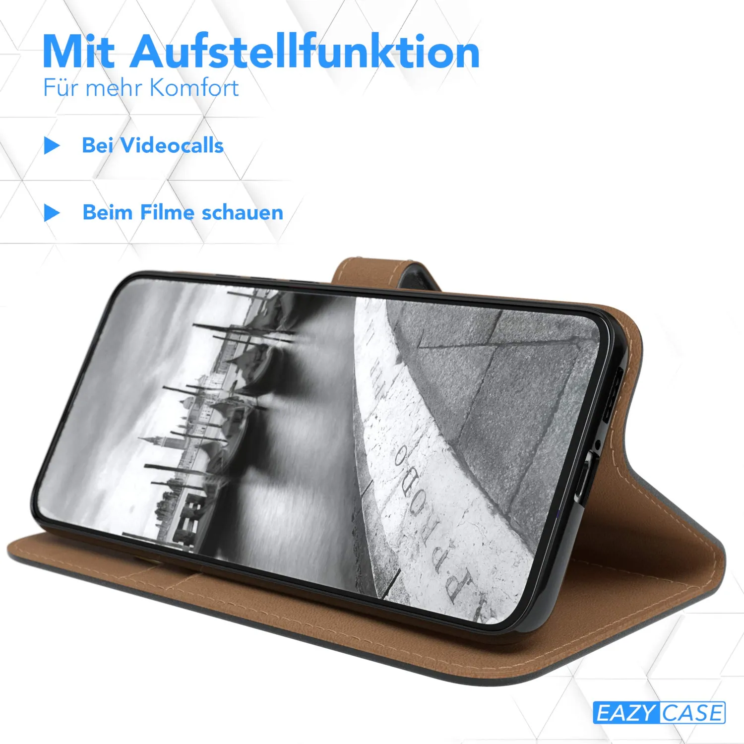 EAZY CASE Poco F2 Pro Klapphülle Schwarz Book