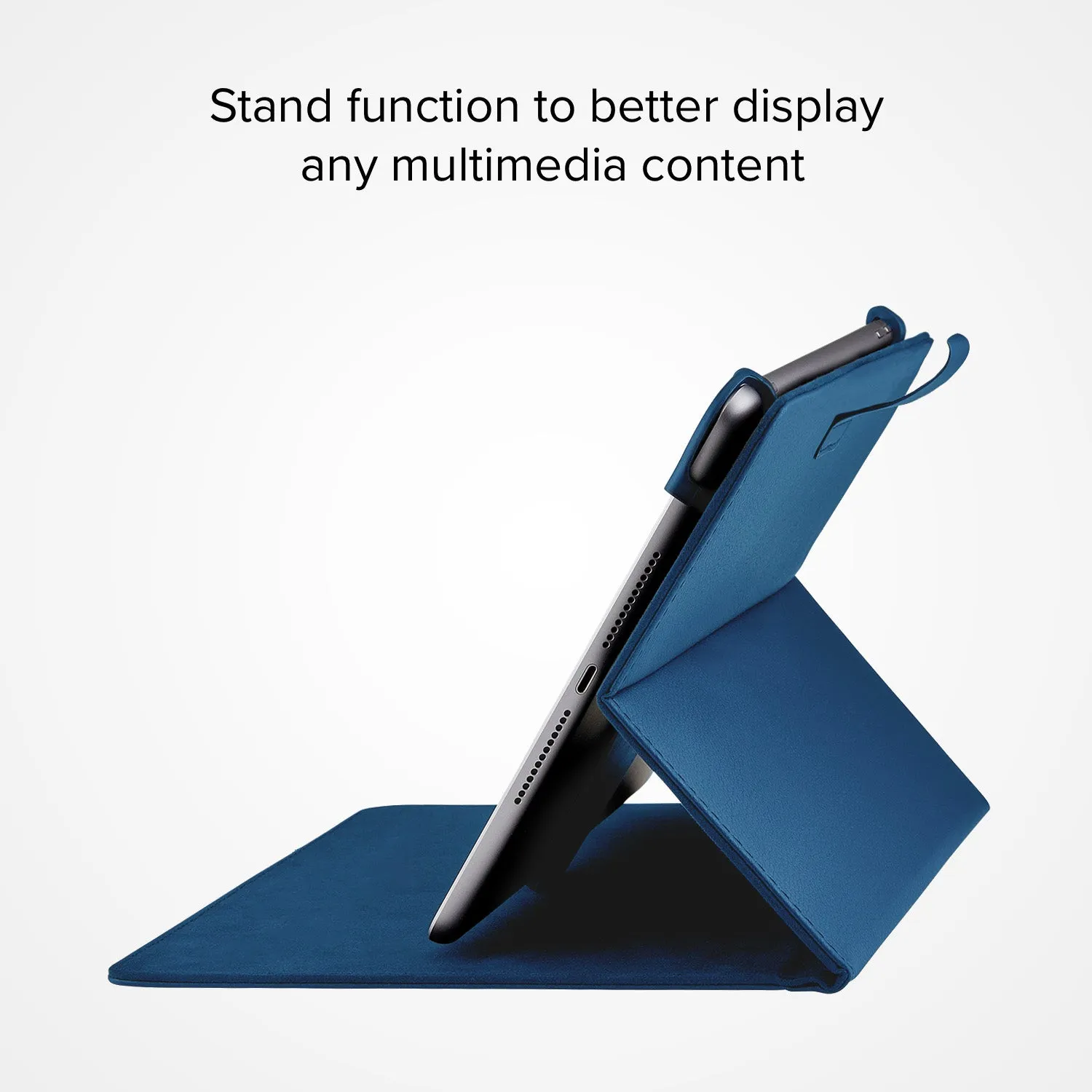 SBS Smart Book Case 9-11 Zoll Tablethülle Blau Standfunktion