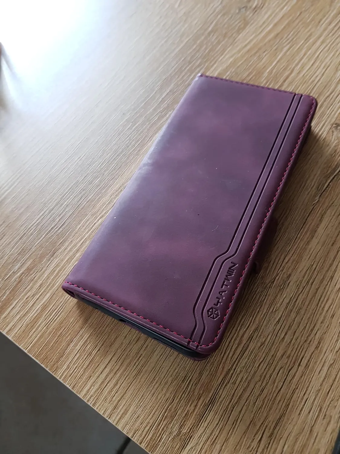 YATWIN Xiaomi Redmi Note 9 Klapphülle Leder Blau RFID