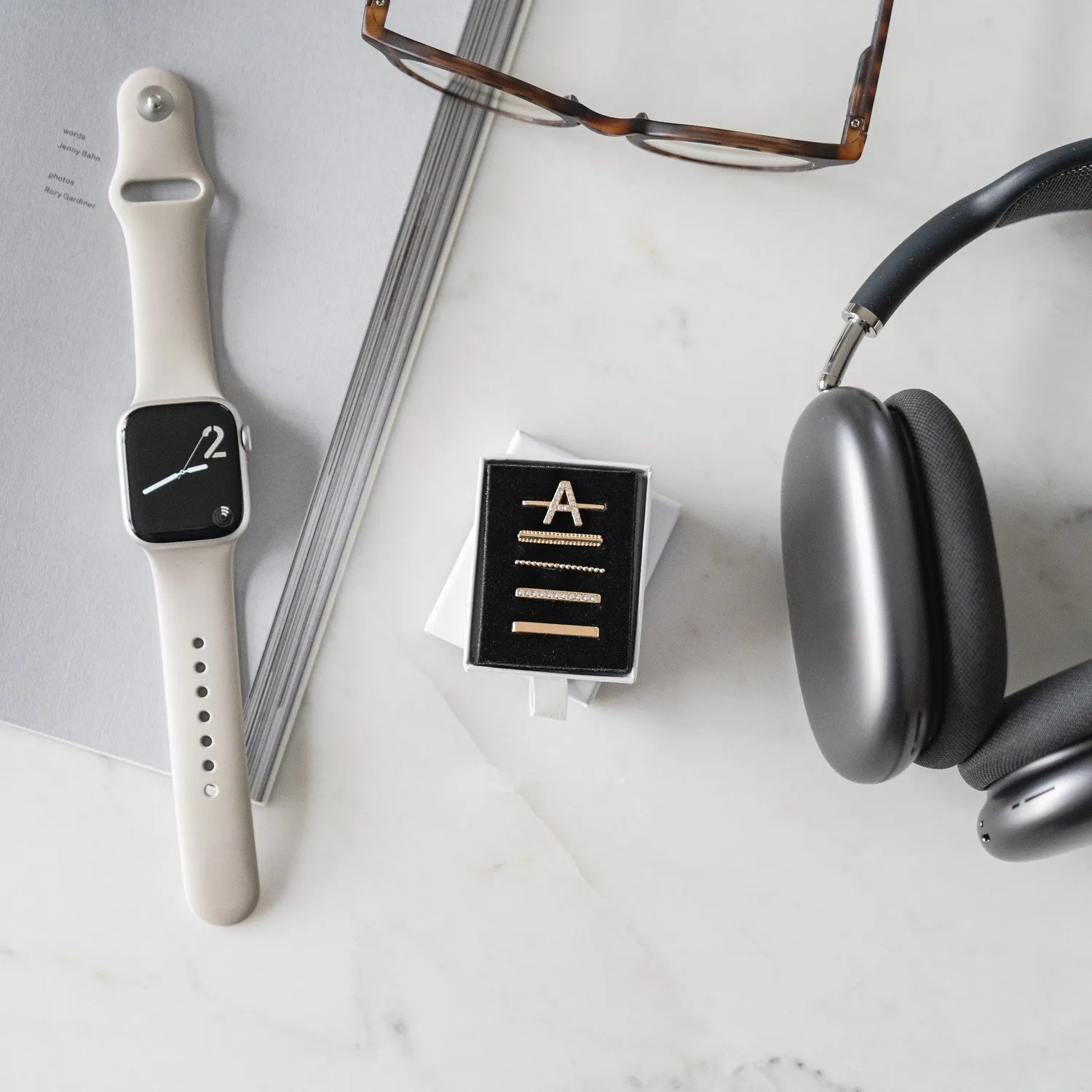 arktisband Buchstabe A Charm Gold Edelstahl