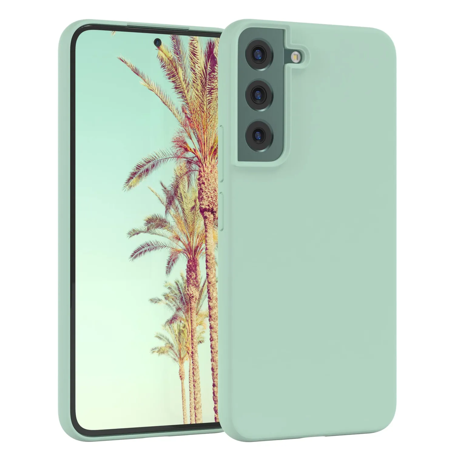 EAZY CASE Galaxy S22 Plus 5G Silikonhülle Beere matt