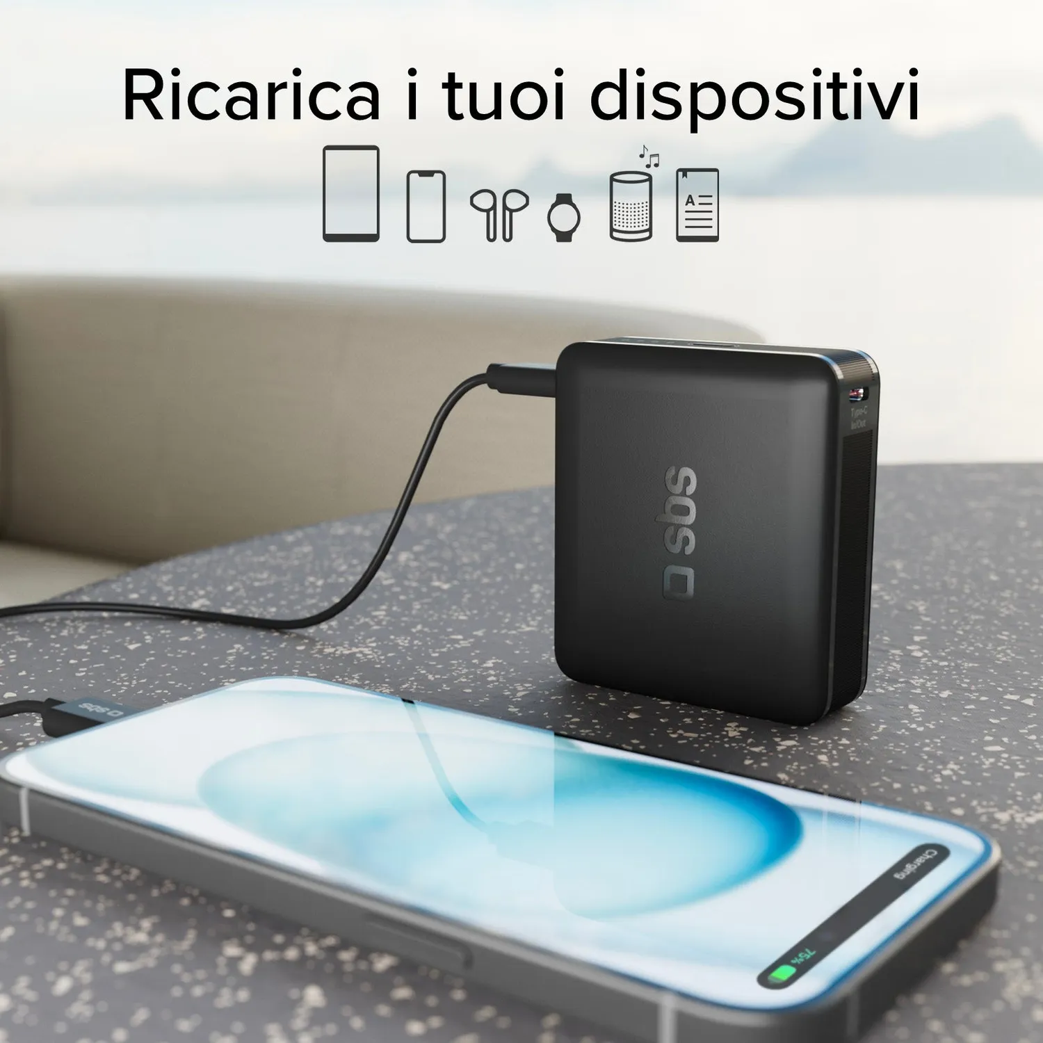 SBS Powerbank 10.000 mAh 20W PD Schnellladen