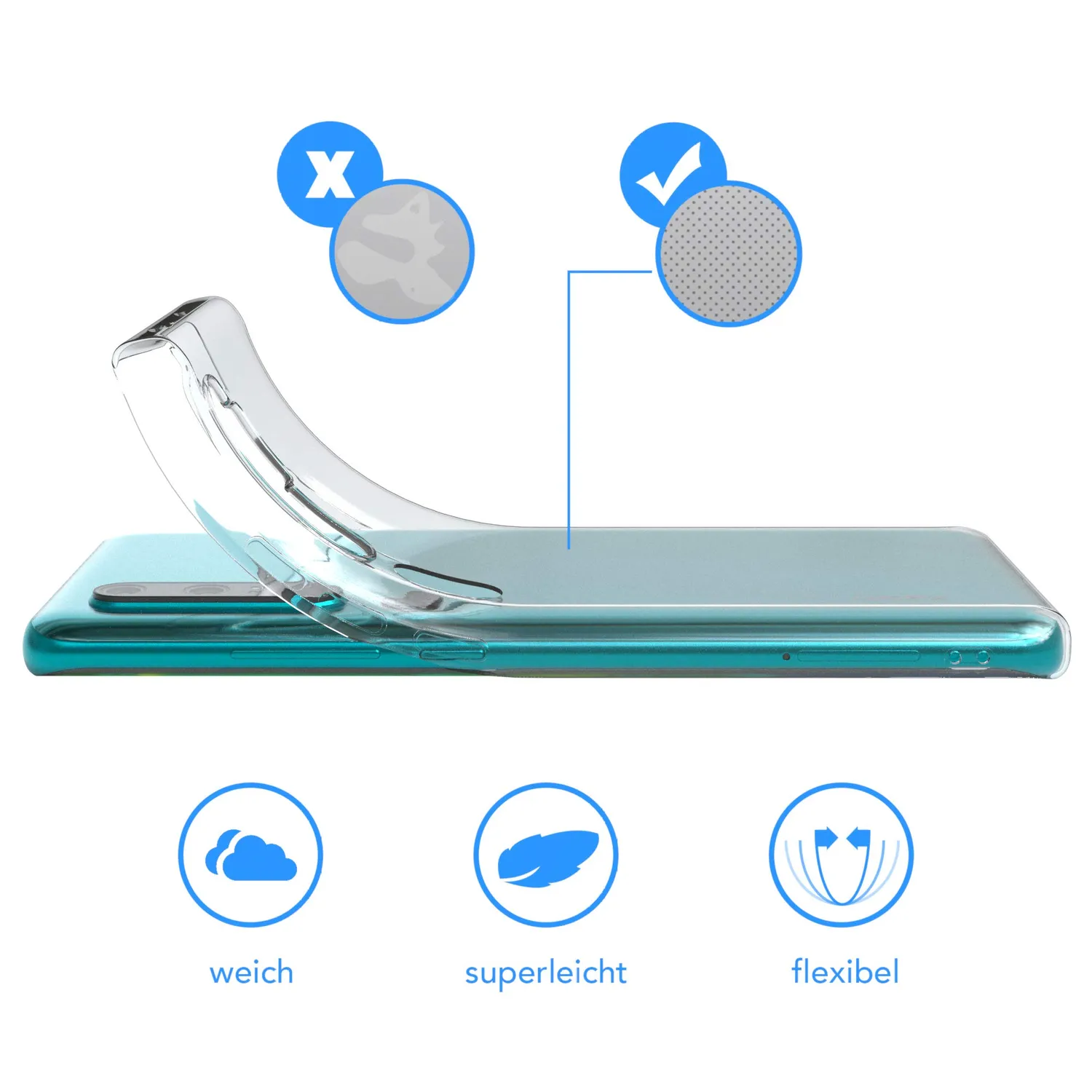 EAZY CASE Mi Note 10 Slimcover Transparent 0,8 mm