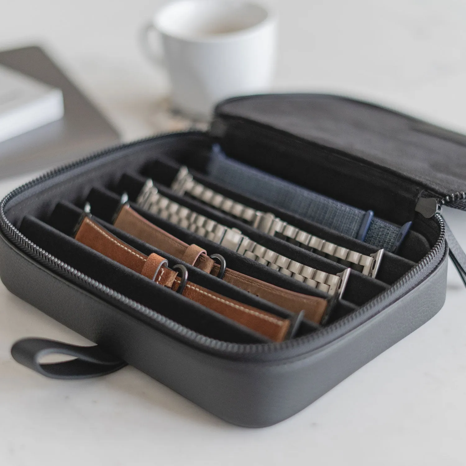 arktisband Premium Organizer Tasche Schwarz 6 Armbänder