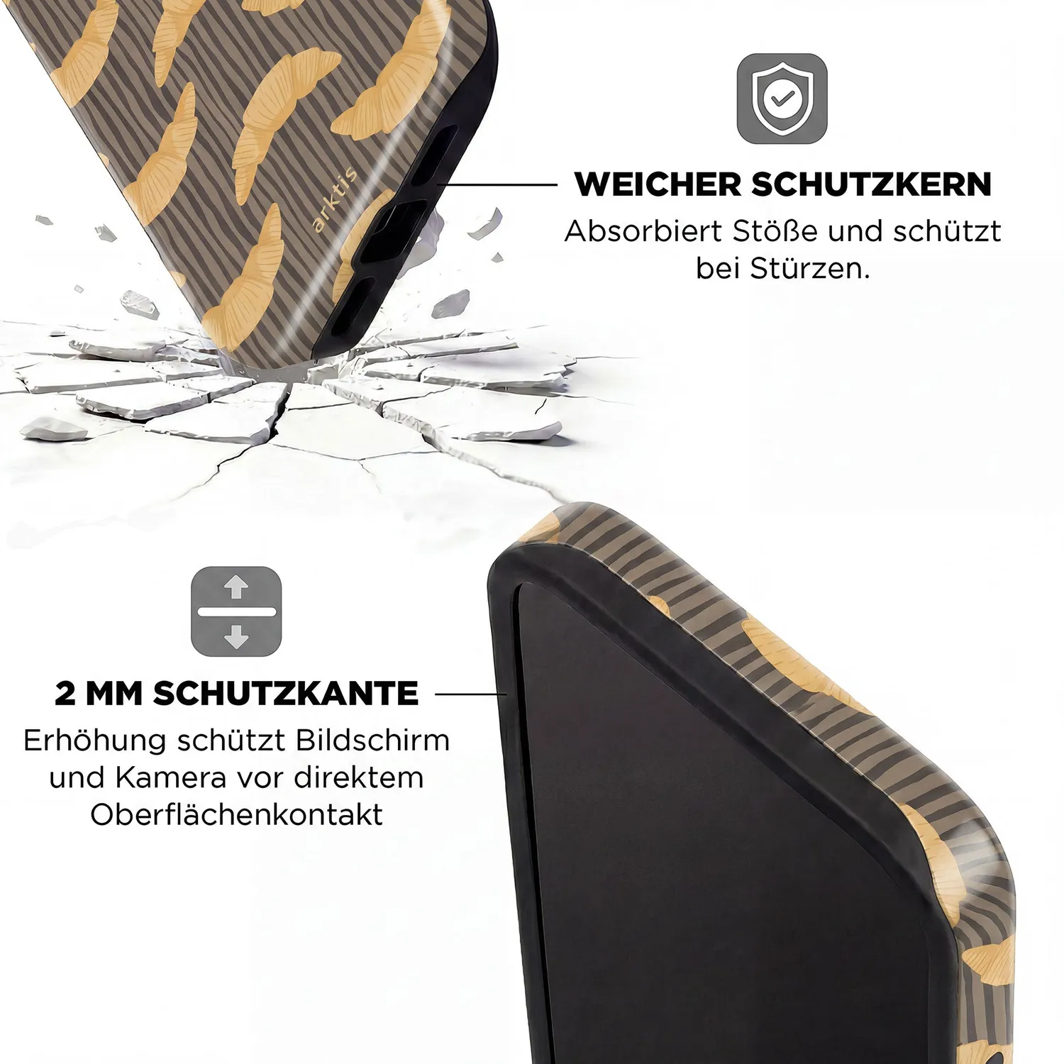 arktis French Breakfast iPhone 15 Pro Max Hülle mit Print