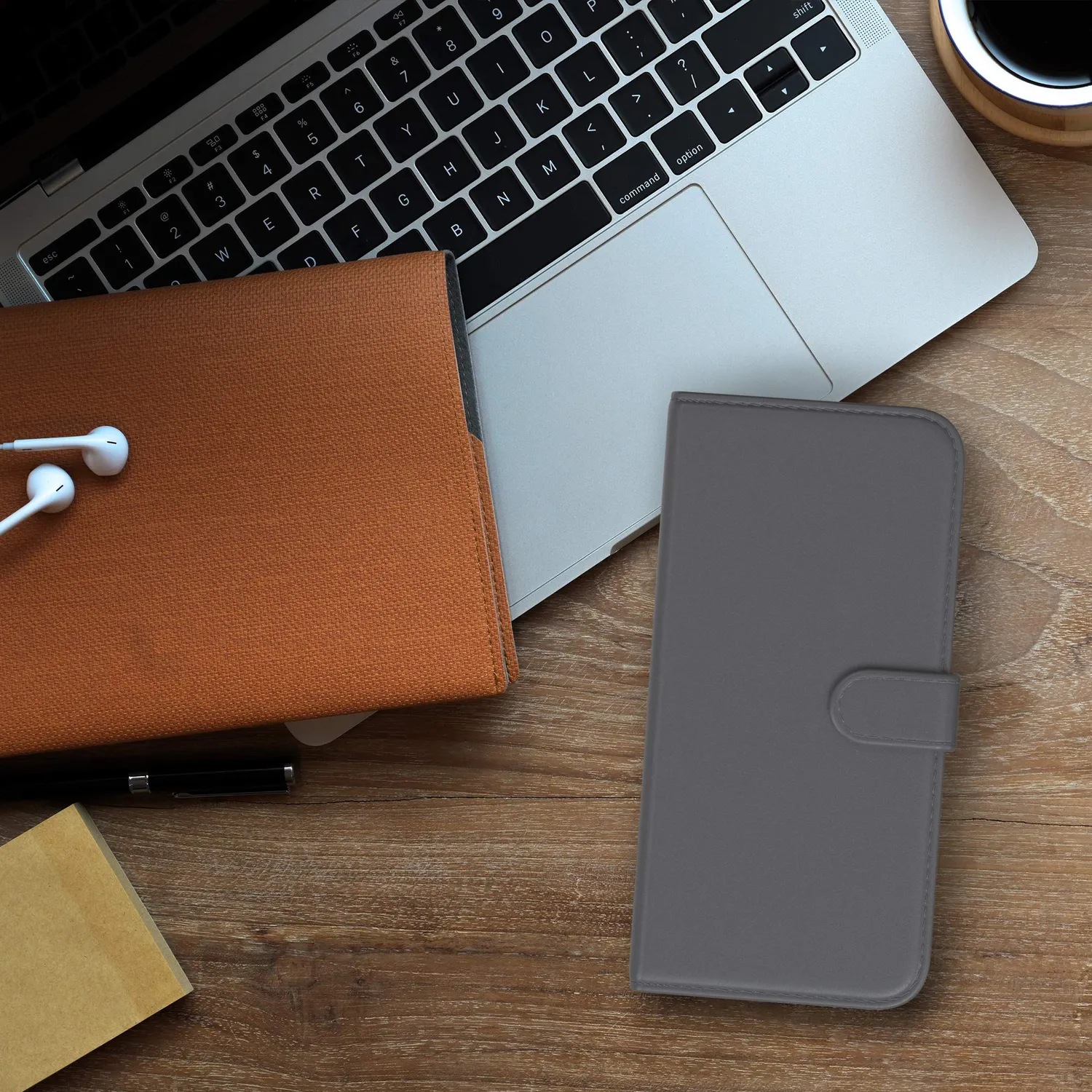 EAZY CASE iPhone 11 Pro Book Handyhülle Anthrazit Klapp