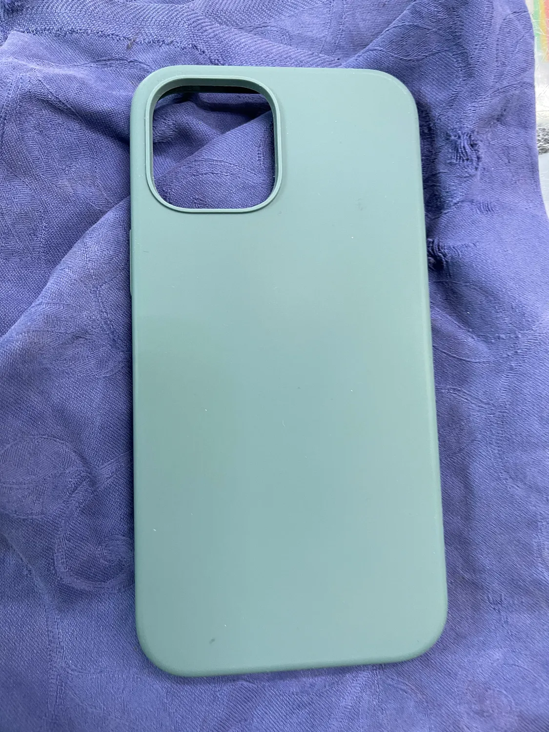 YATWIN iPhone 12 Pro Max Silikonhülle Pinien-Grün Mikrofaser