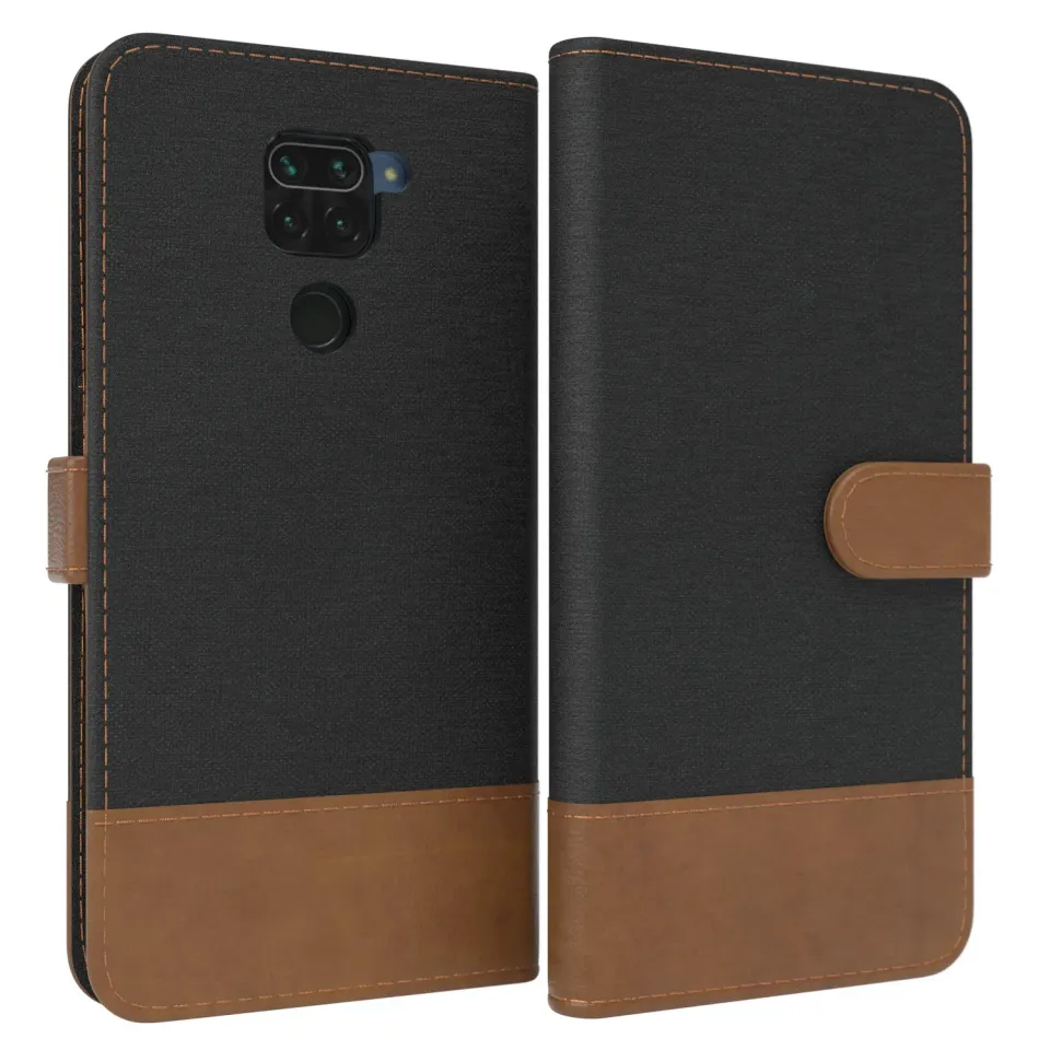 EAZY CASE Redmi Note 9 Klapphülle Schwarz Jeans
