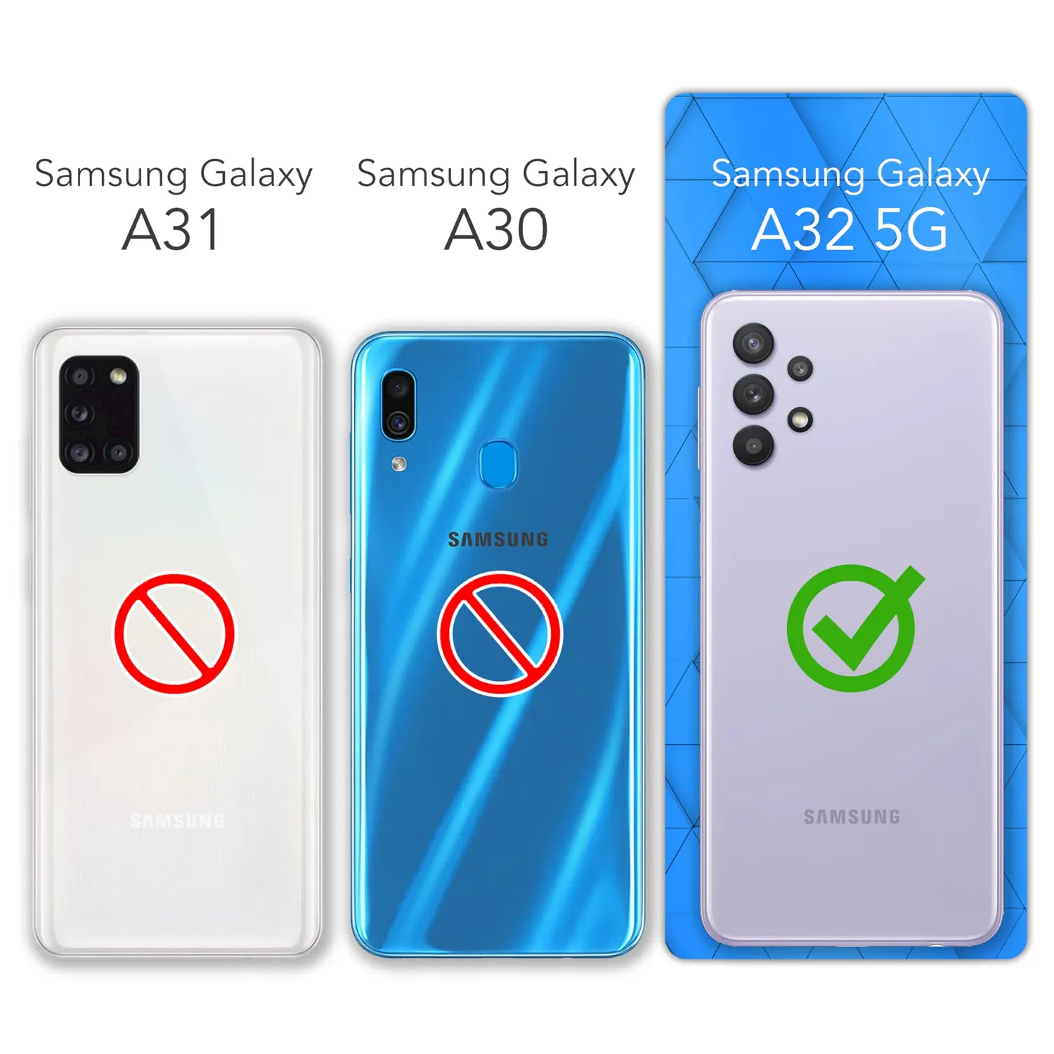 EAZY CASE Galaxy A32 5G Klapphülle Book Schwarz Kunstleder