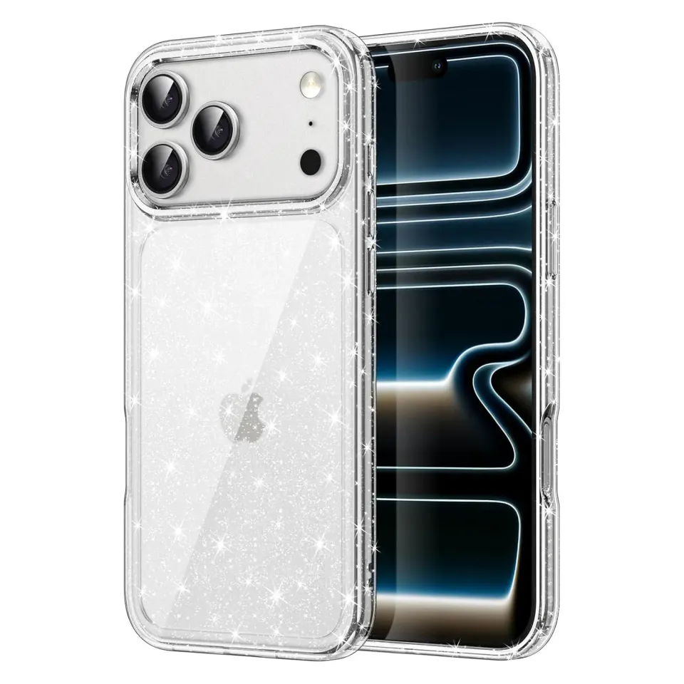 arktis iPhone 17 Pro Glitter Case Glitzer transparent