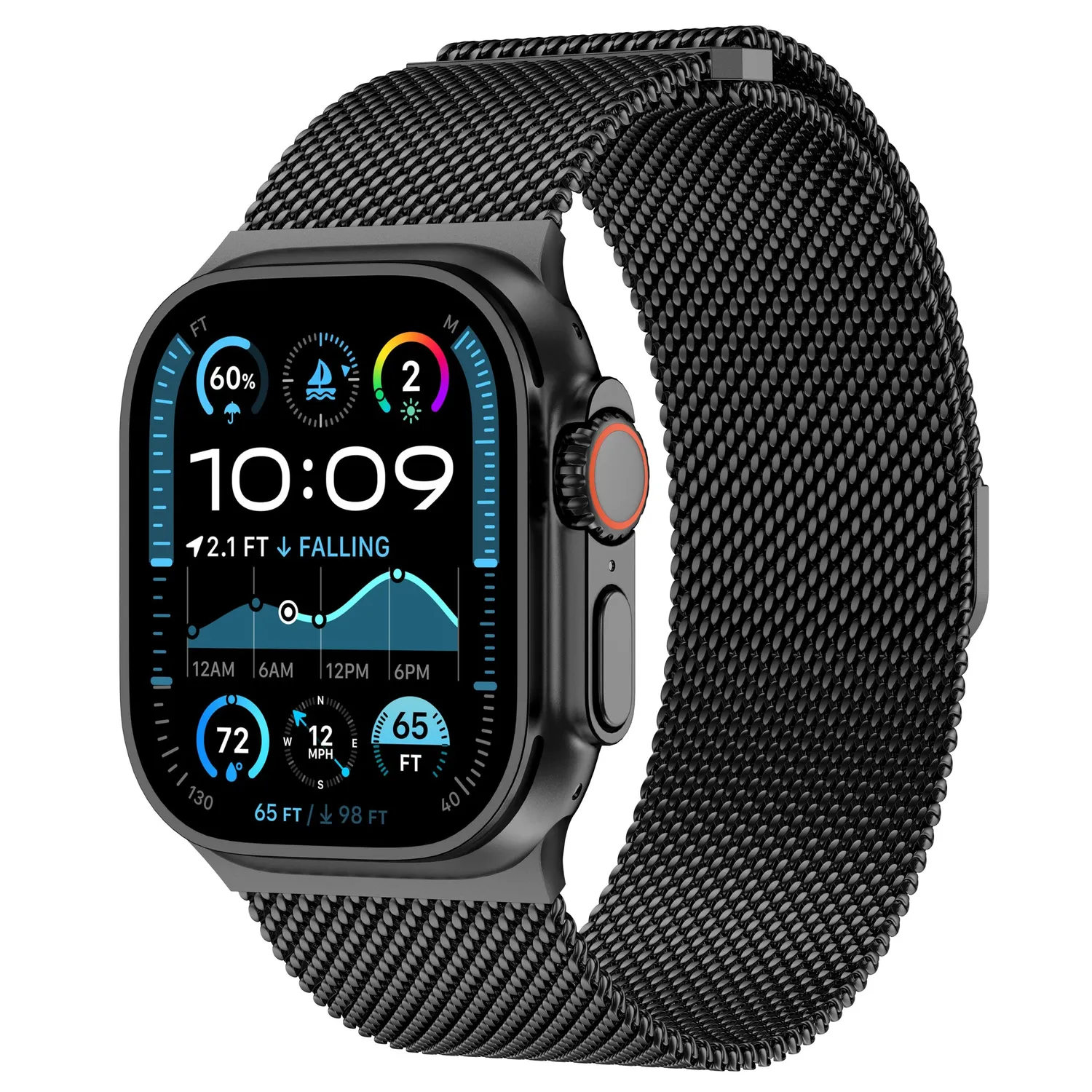 arktis Bold Milanaise Armband Apple Watch Ultra Natur 26 mm