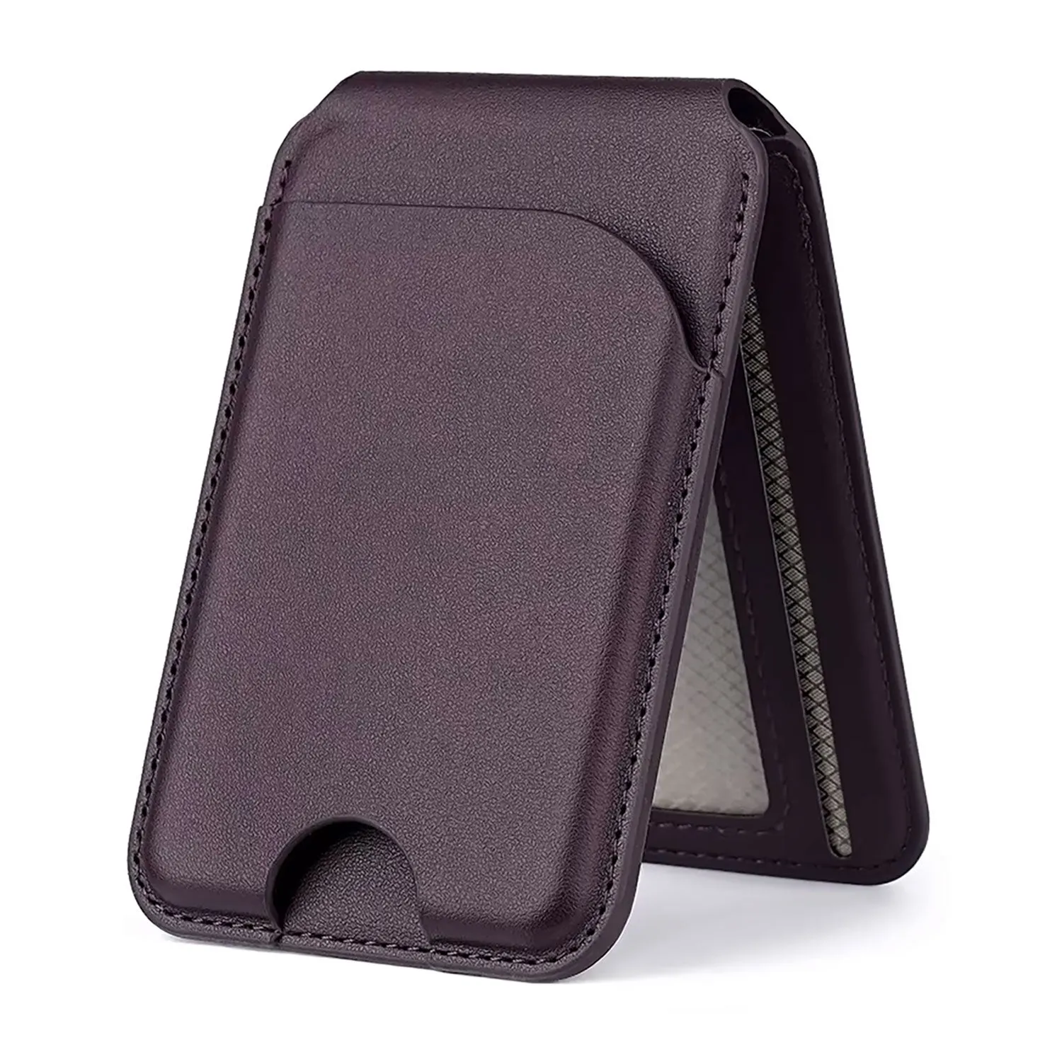 arktis MagSafe Wallet Kartenhalter 6 Karten Leder
