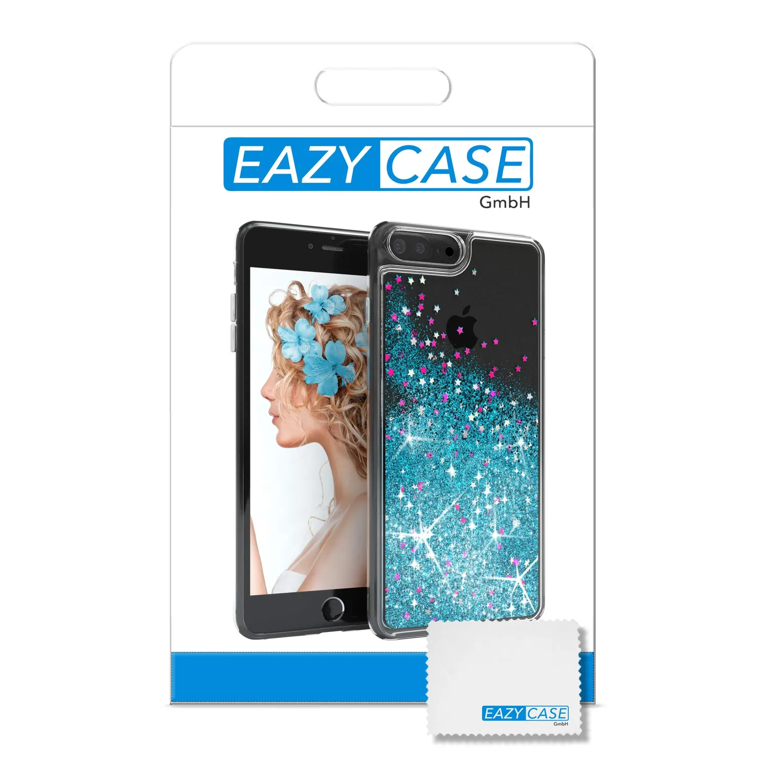 EAZY CASE iPhone 7 Plus / 8 Plus Hülle Liquid Blau