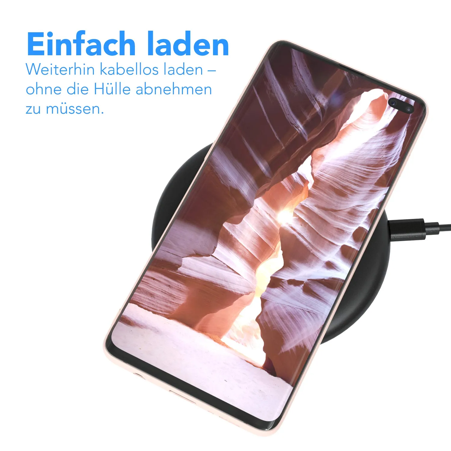 EAZY CASE Galaxy S10 Plus Silikonhülle hellrosa 0,8 mm