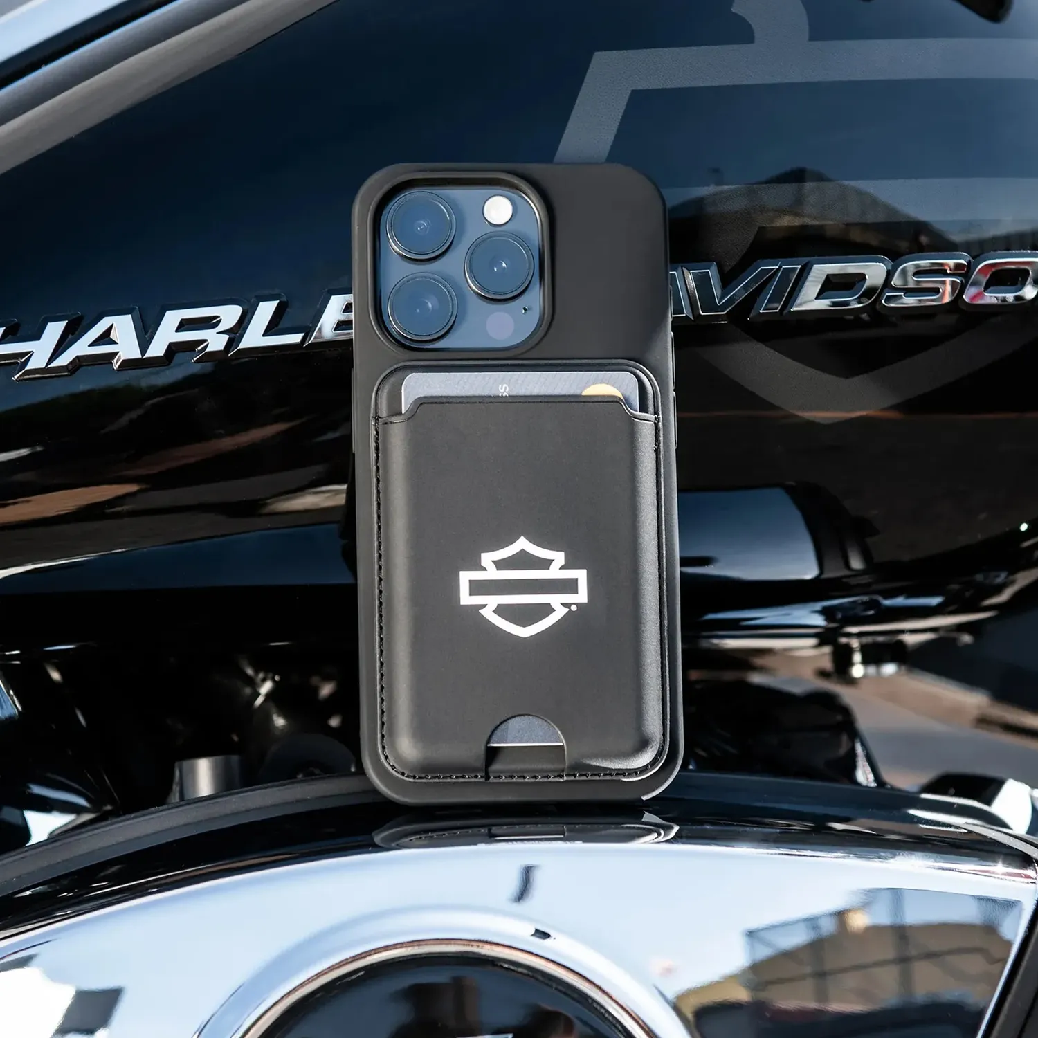 Harley-Davidson Card Wallet B&S Kartenetui RFID