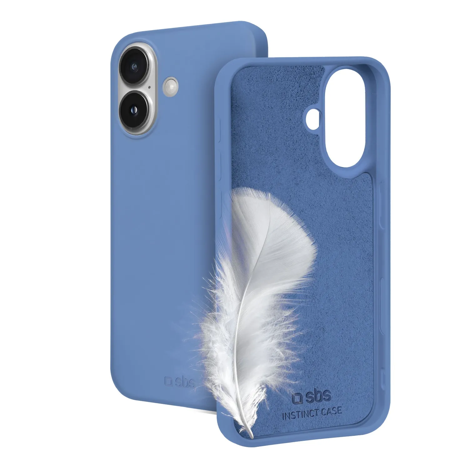 SBS Instinct Hülle iPhone 16 schwarz kabellos