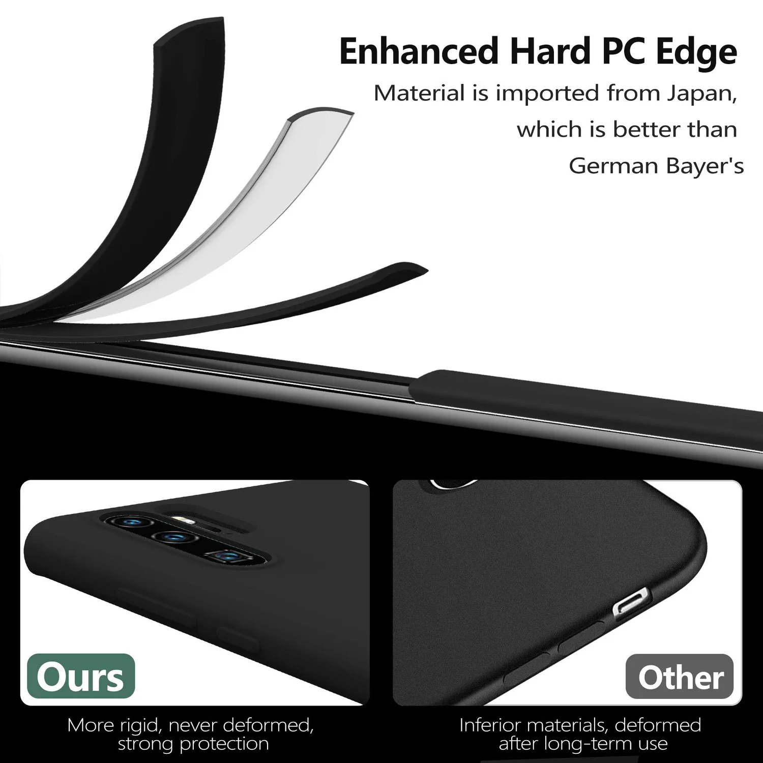 YATWIN Huawei P30 Pro Silikonhülle Schwarz dünn