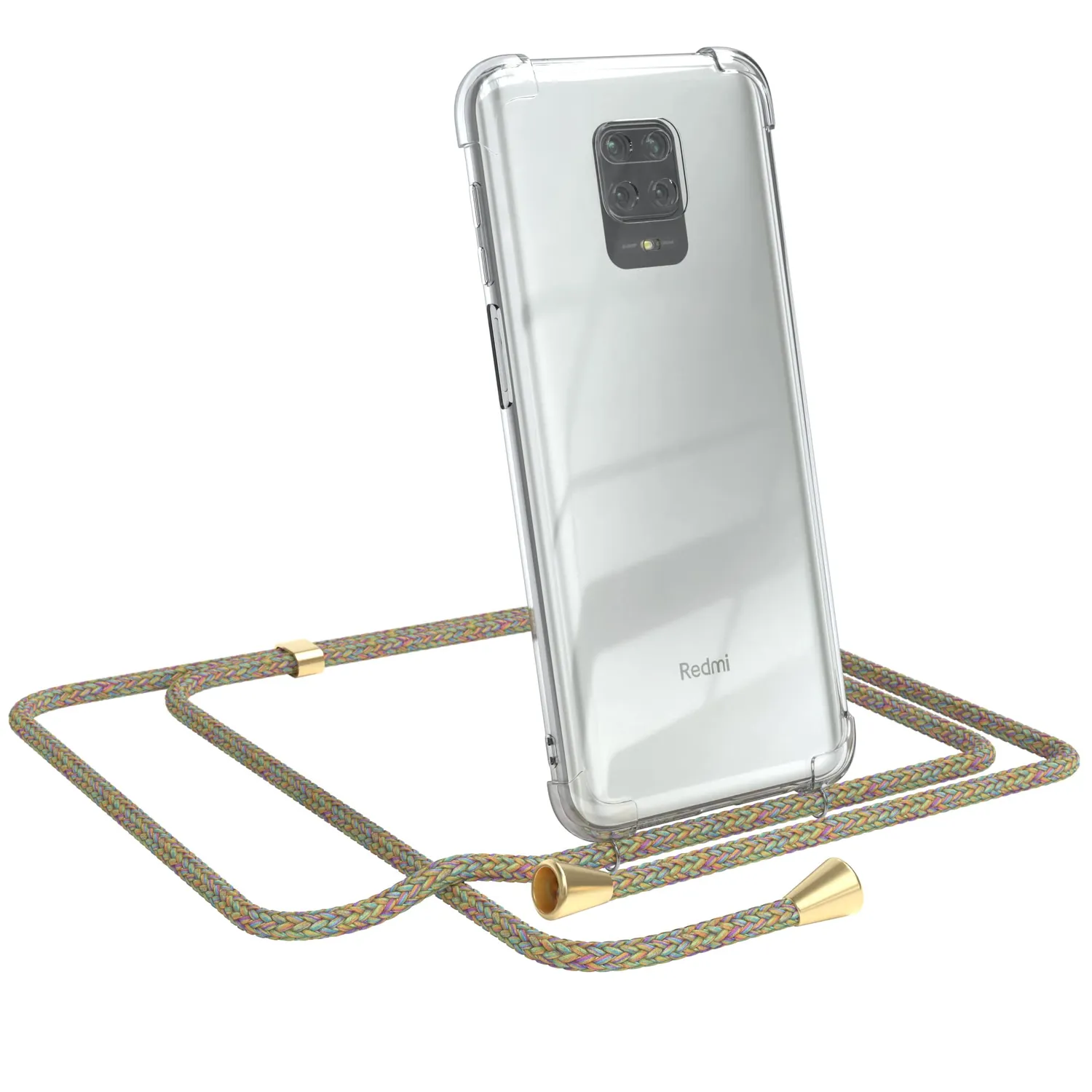 EAZY CASE Redmi Note 9S 9 Pro Max Handykette Navy Camouflage mit Band